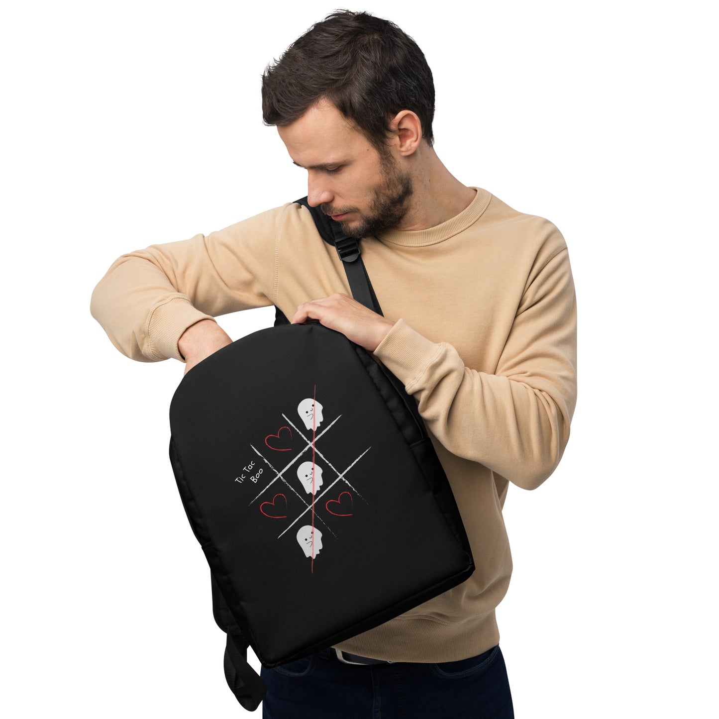 Tic-Tac-Boo Minimalist Backpack