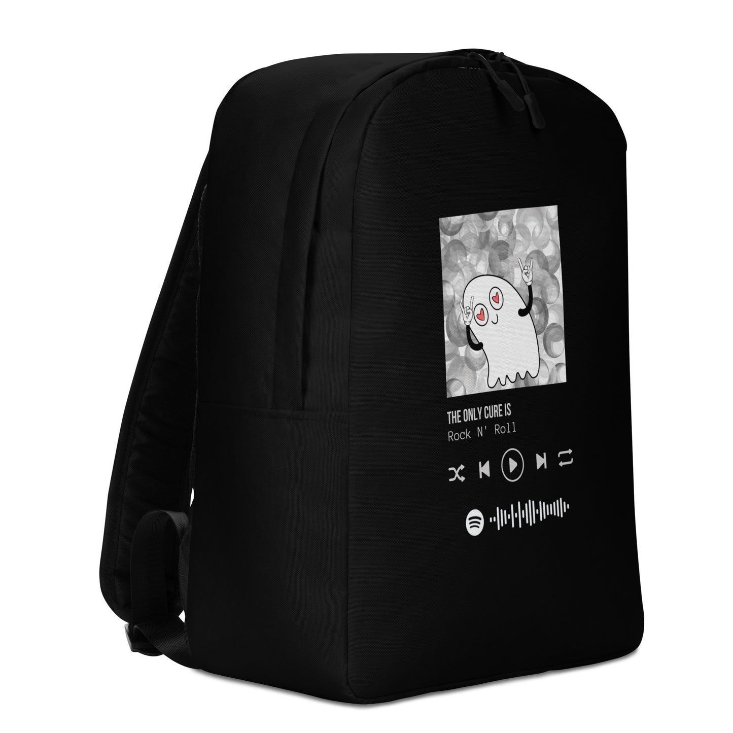 The only cure is rock n roll Minimalist Backpack