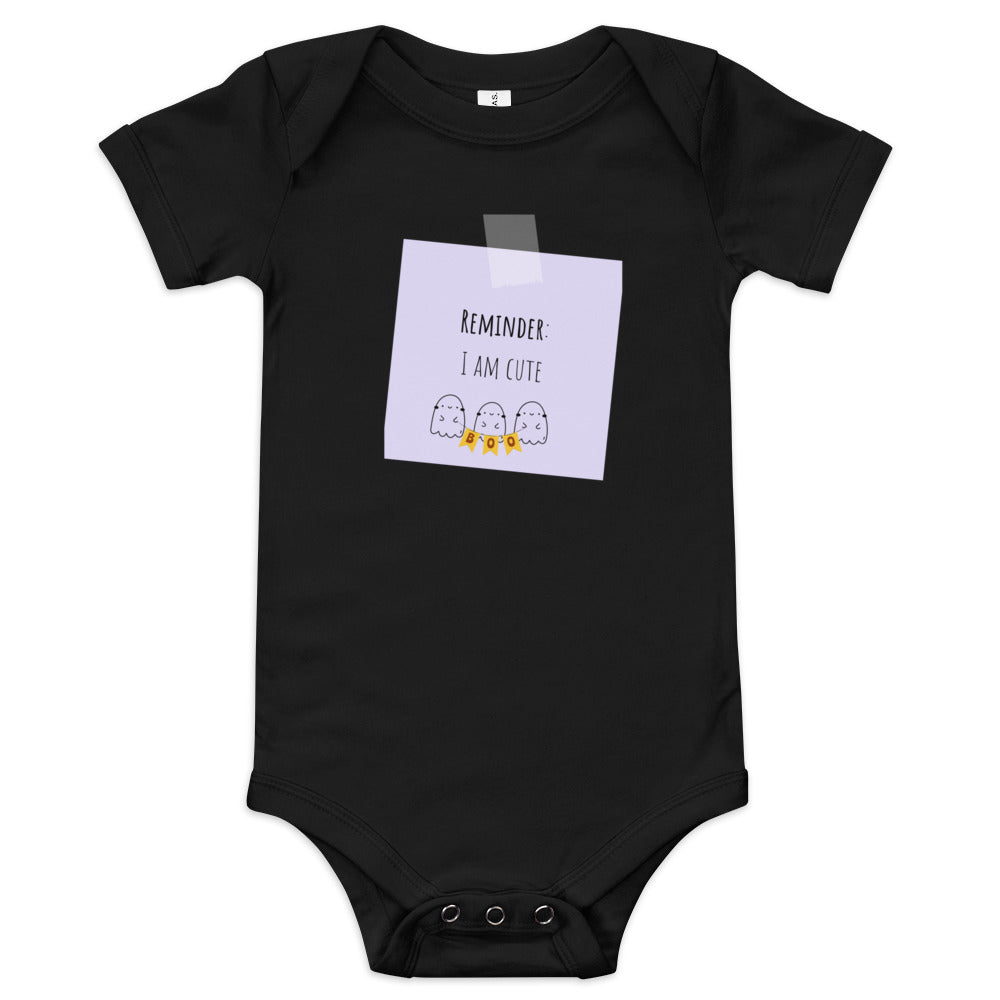 I am cute Baby short sleeve one piece