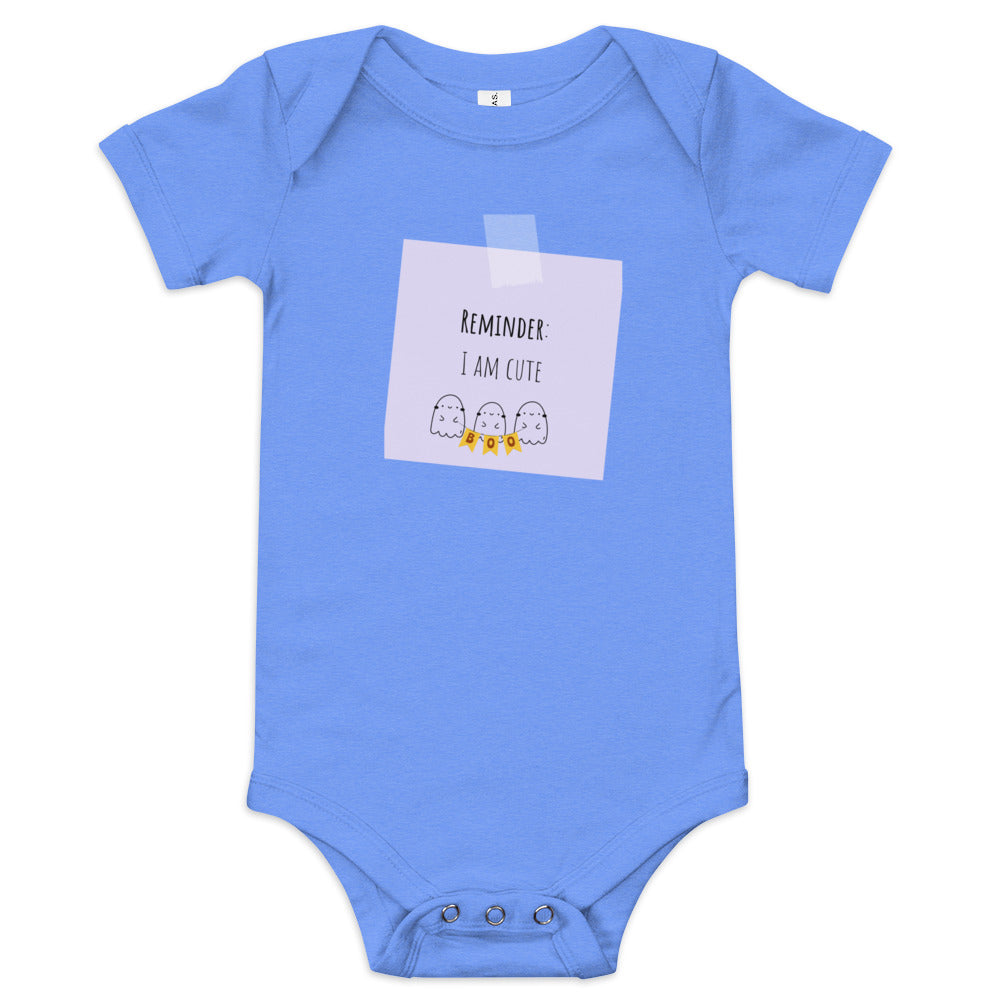 I am cute Baby short sleeve one piece