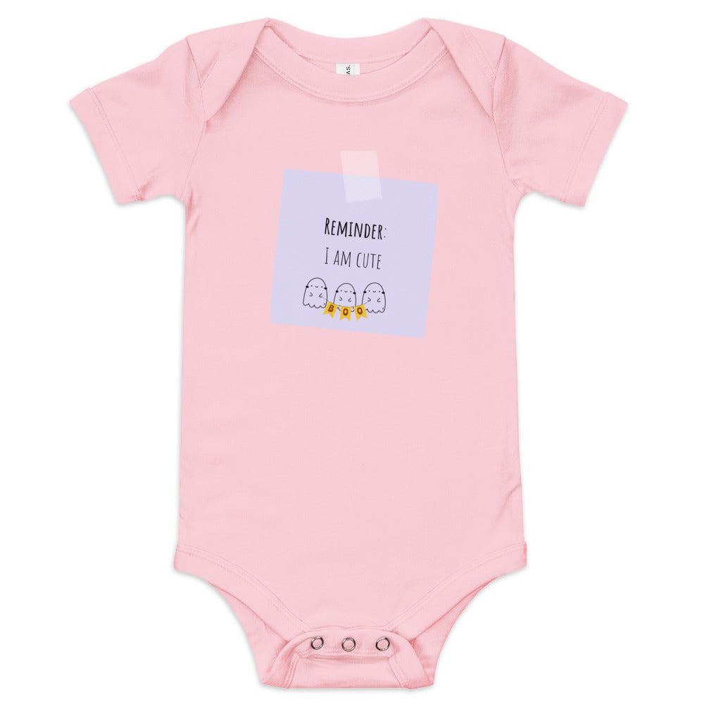 I am cute Baby short sleeve one piece