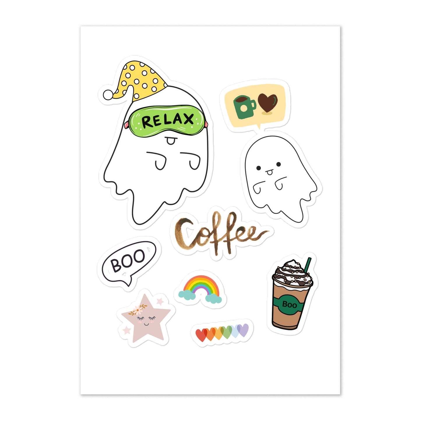 Coffee First Sticker sheet