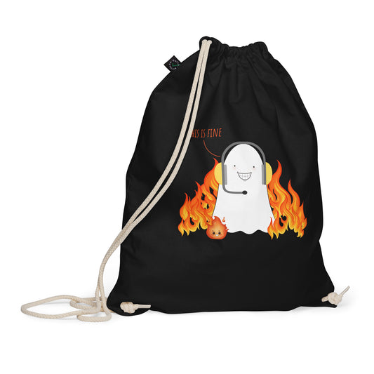 This is fine Organic cotton drawstring bag