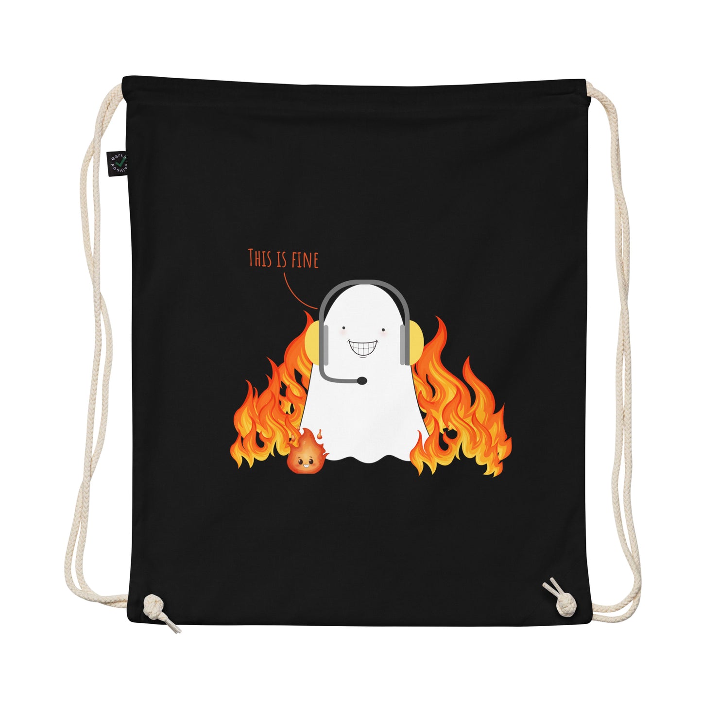 This is fine Organic cotton drawstring bag