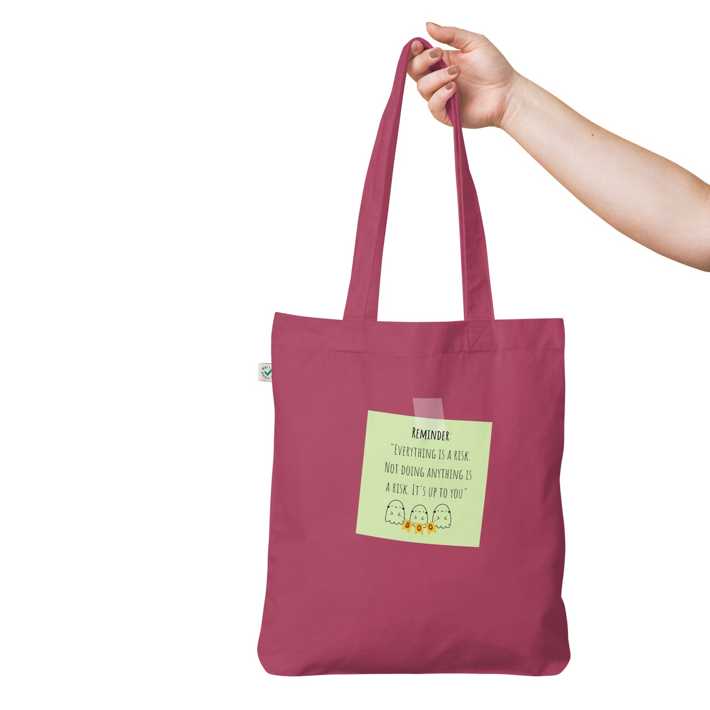 Reminder Organic fashion tote bag