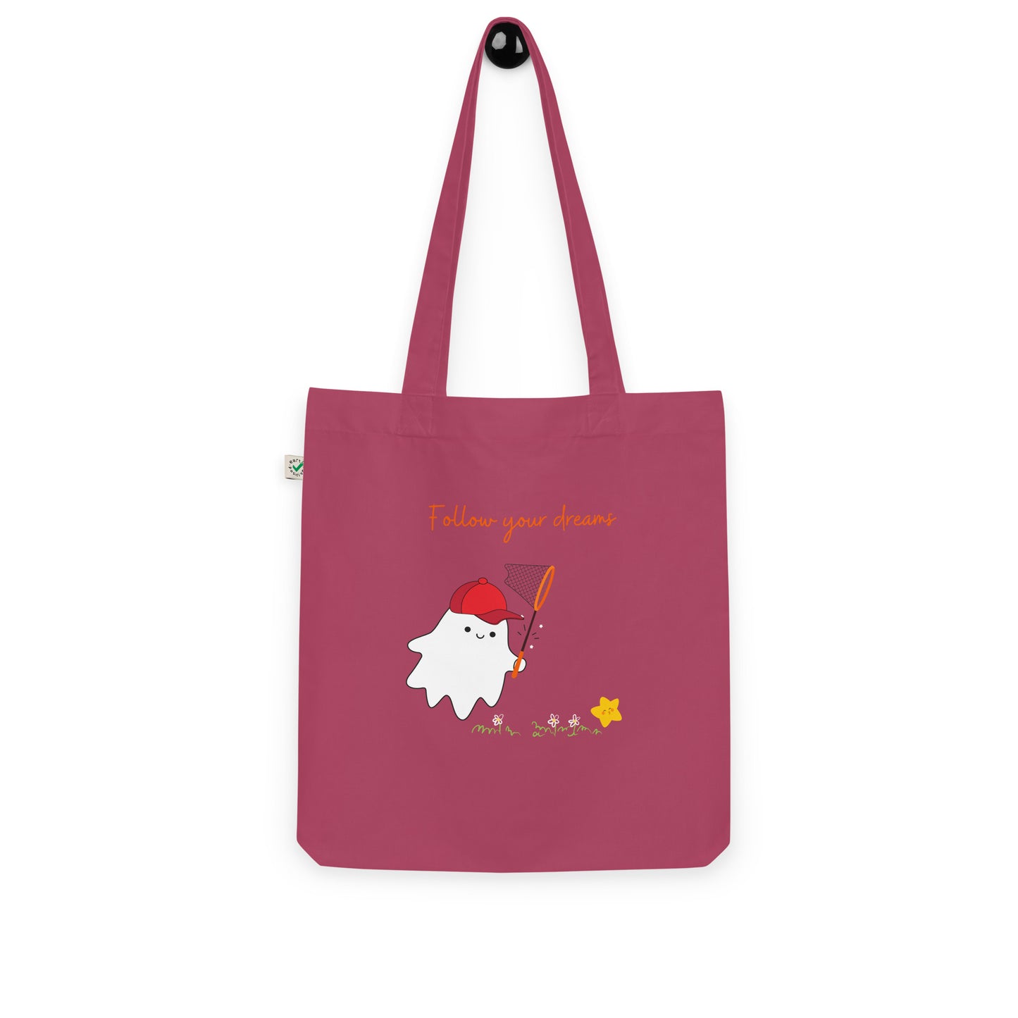 Follow your dreams Organic fashion tote bag