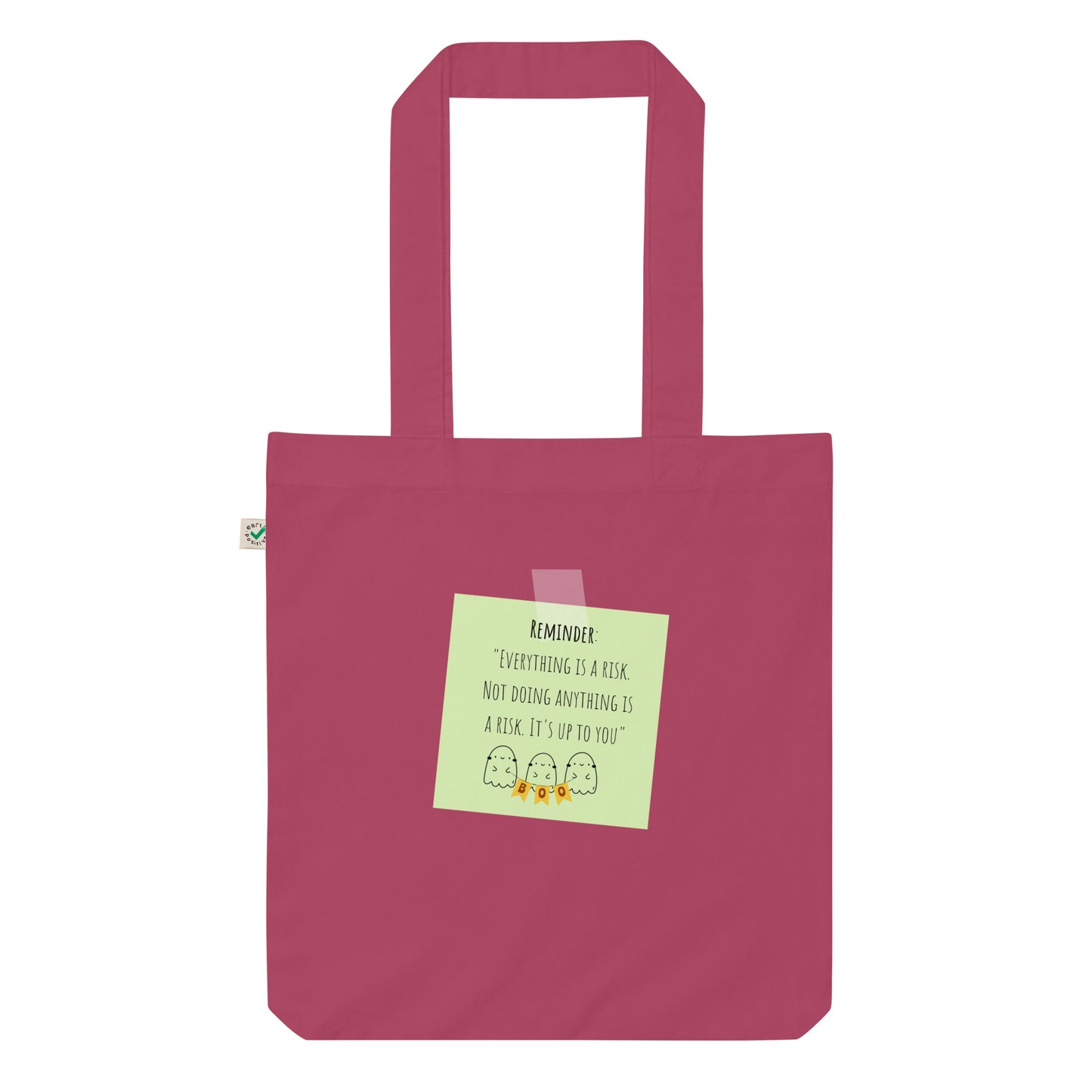 Reminder Organic fashion tote bag