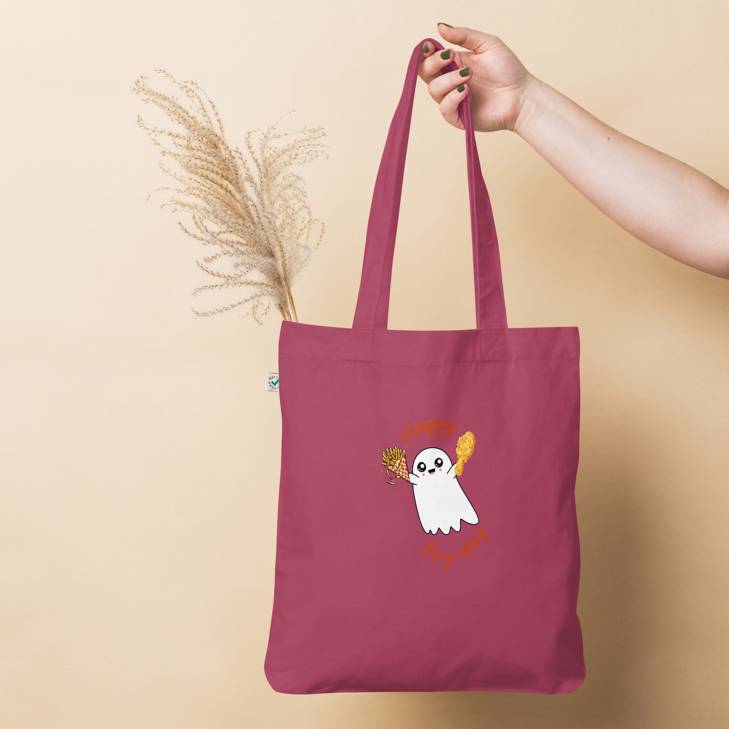 Happy Fry-day Organic fashion tote bag