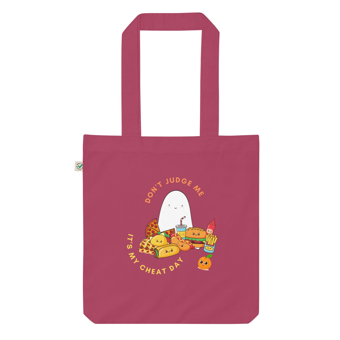 Cheat day Organic fashion tote bag