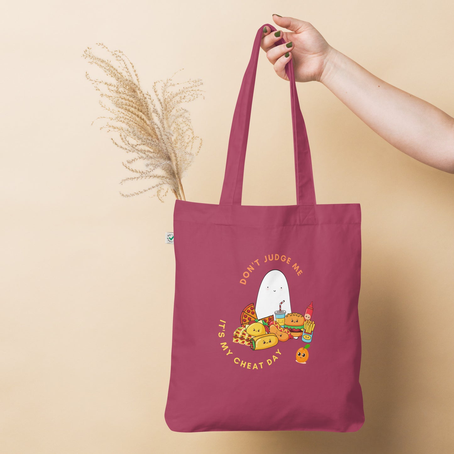 Cheat day Organic fashion tote bag