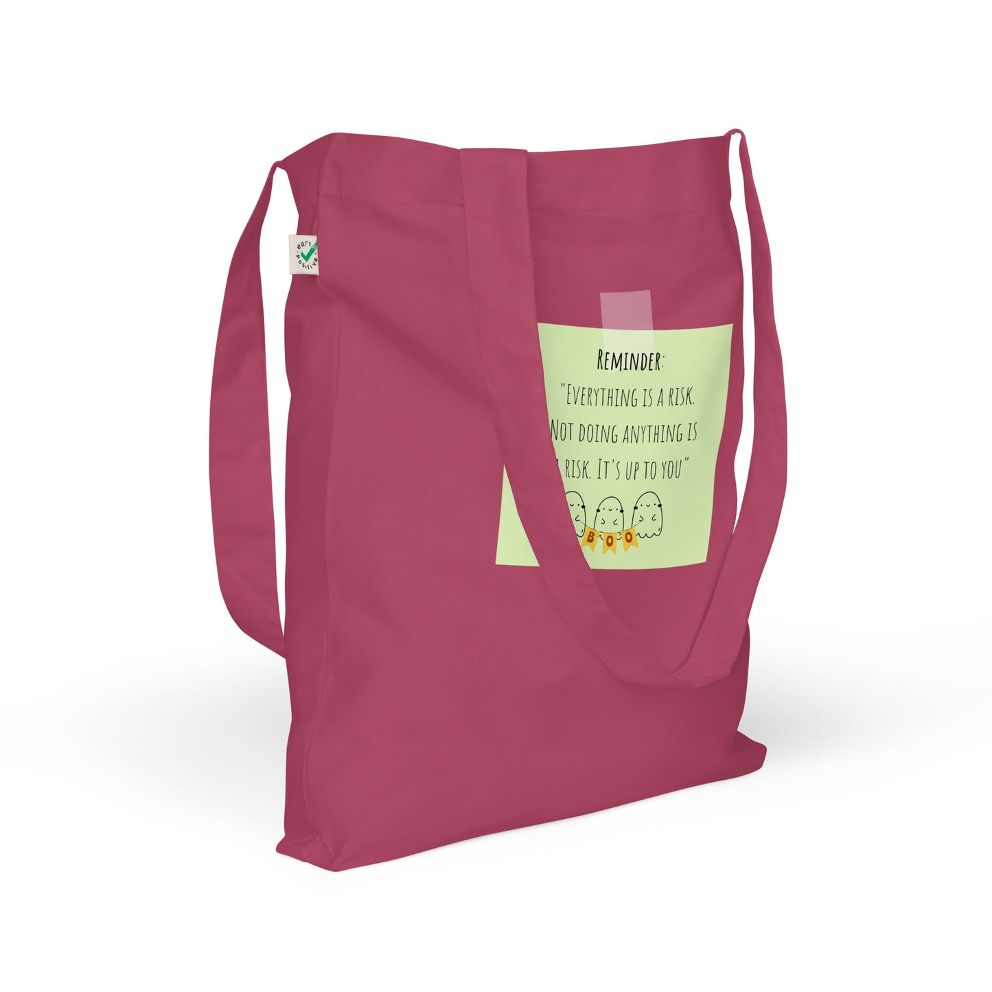 Reminder Organic fashion tote bag