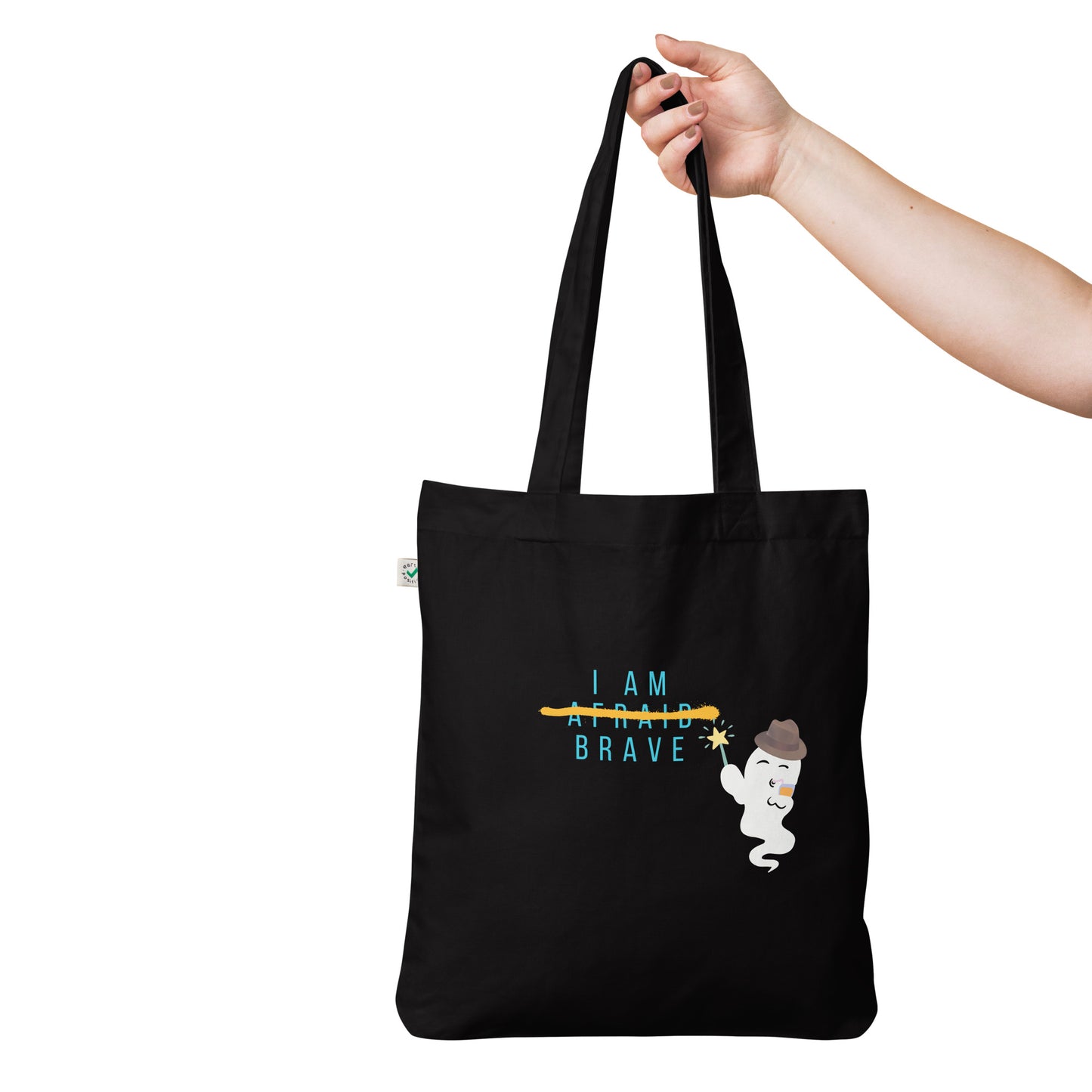 Brave Organic fashion tote bag