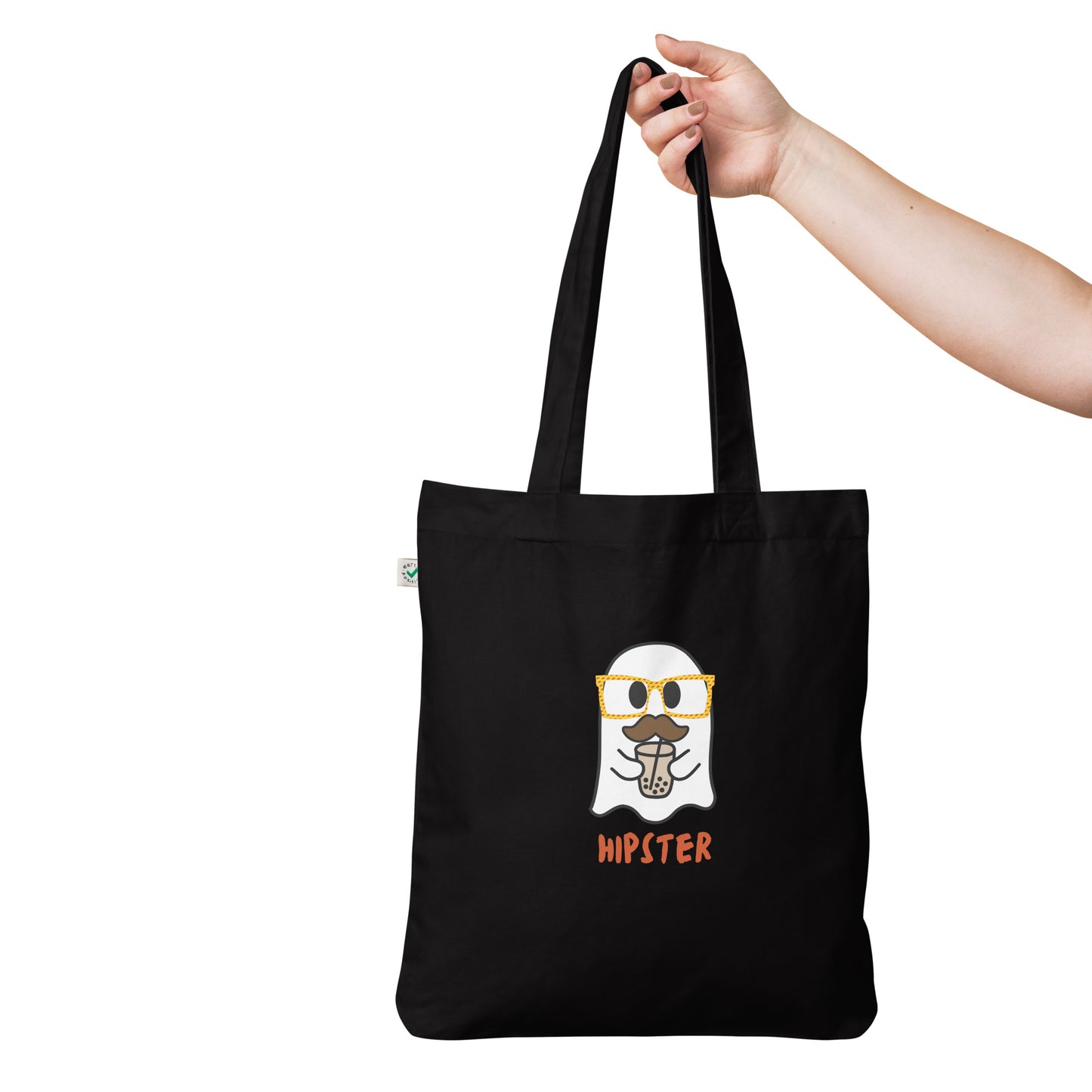 Hipster Organic fashion tote bag