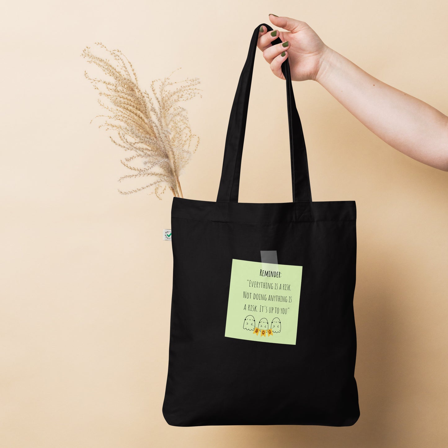 Reminder Organic fashion tote bag