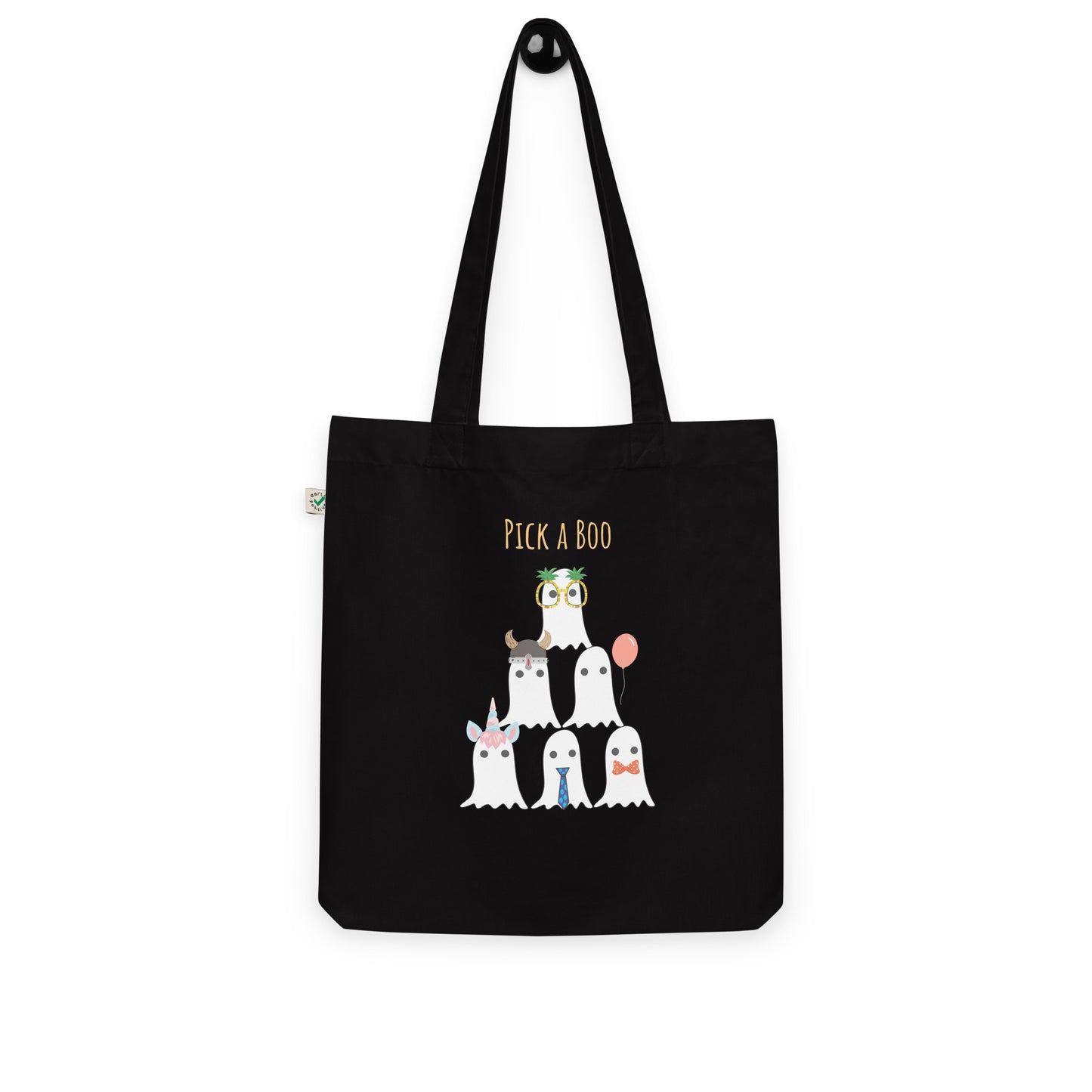 Pick a boo Organic fashion tote bag