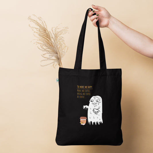 Be coffee Organic fashion tote bag