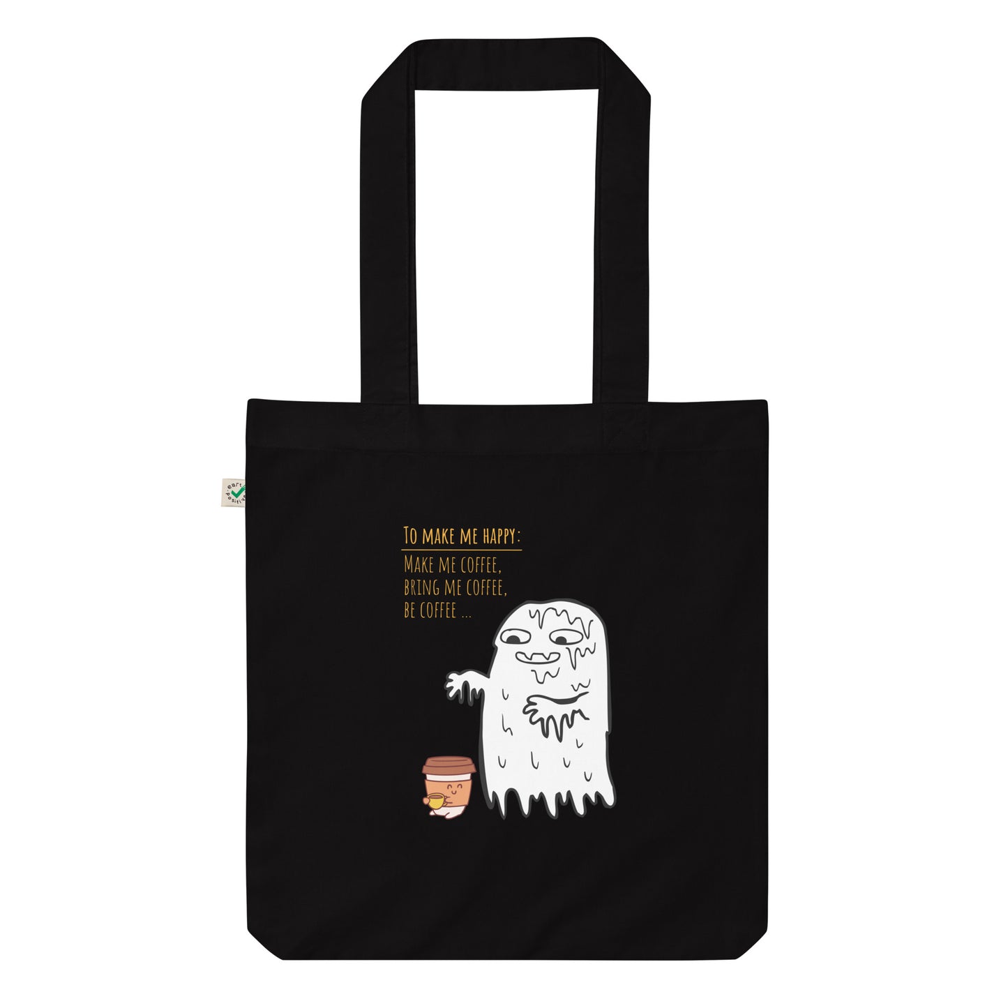 Be coffee Organic fashion tote bag