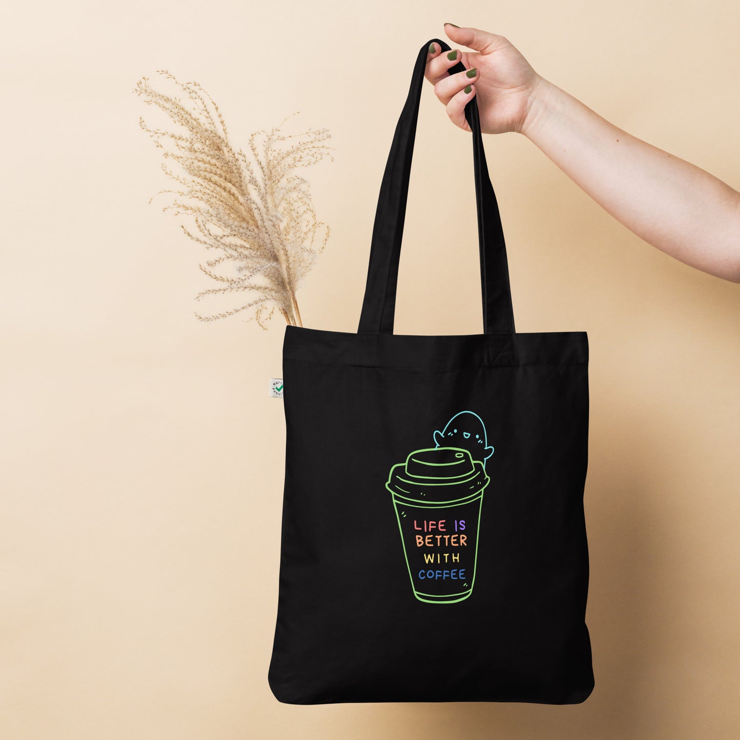 Coffee Organic fashion tote bag