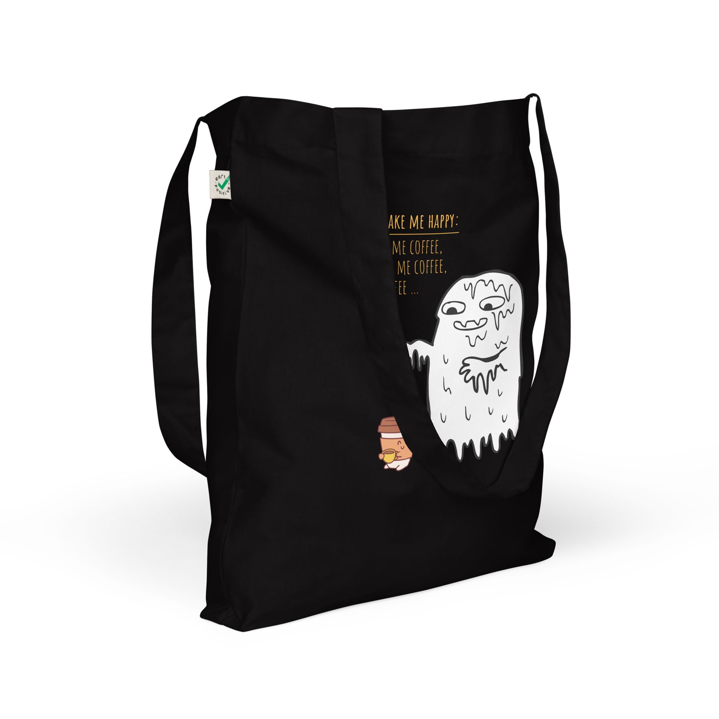 Be coffee Organic fashion tote bag