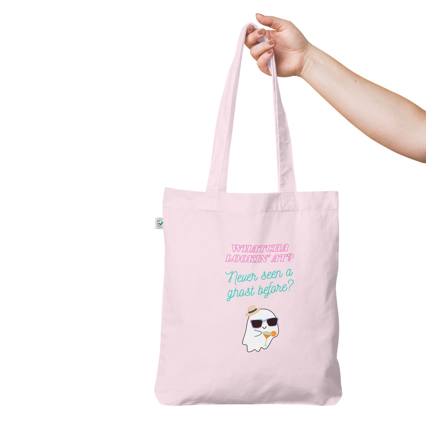 Never seen a ghost Organic fashion tote bag