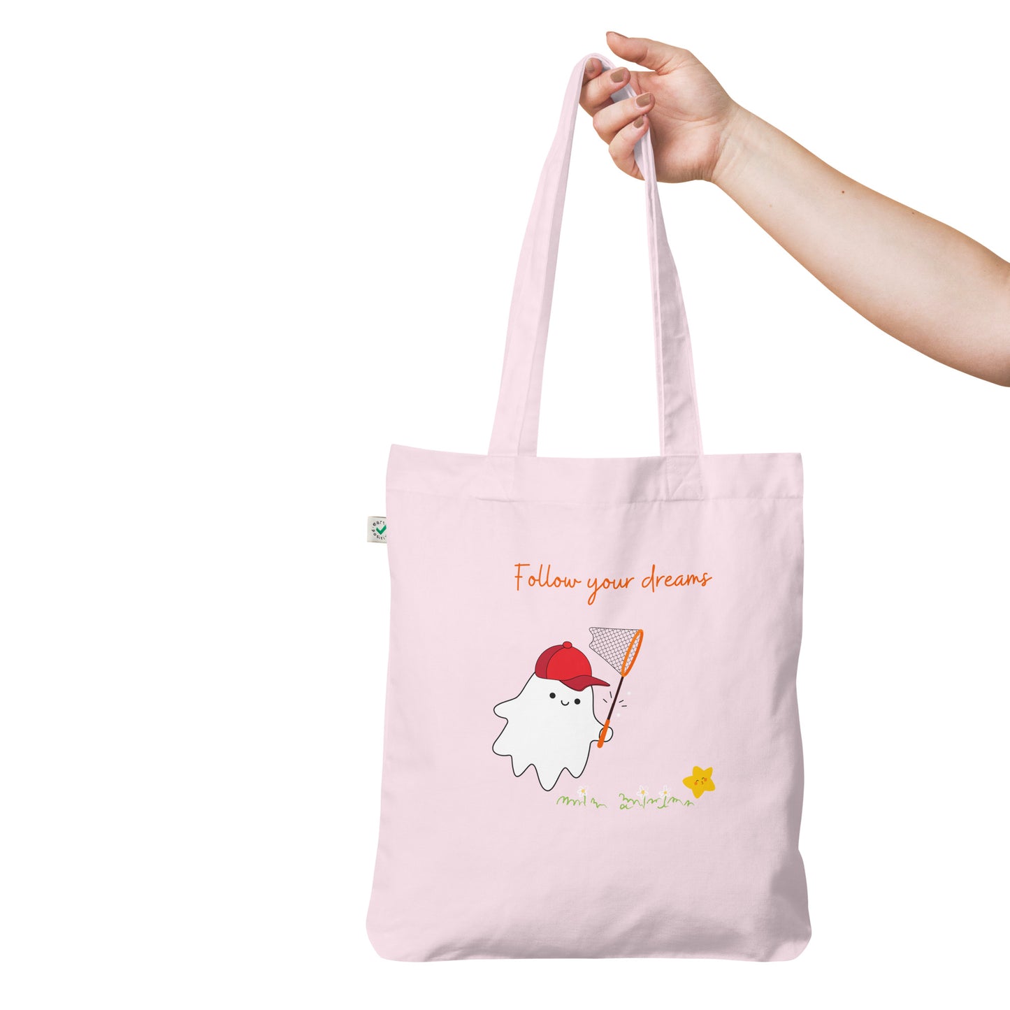 Follow your dreams Organic fashion tote bag