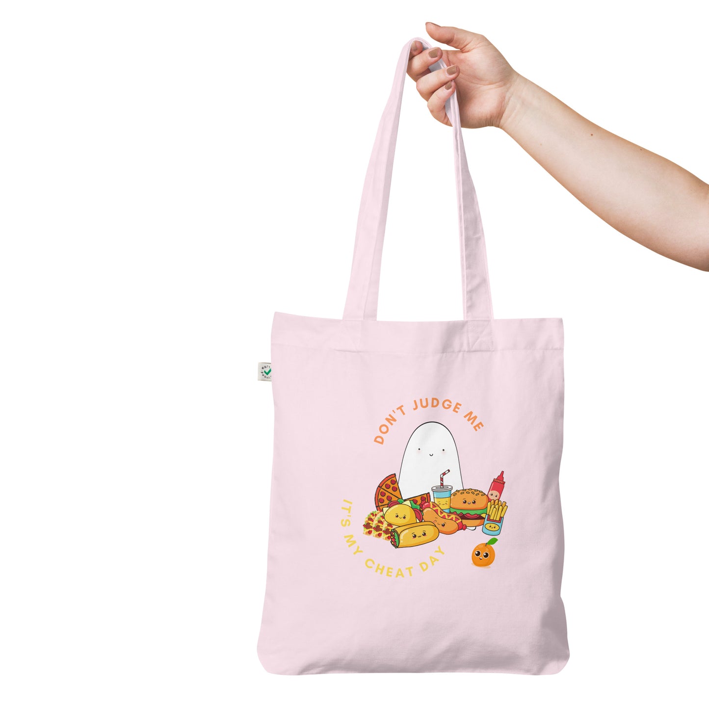 Cheat day Organic fashion tote bag