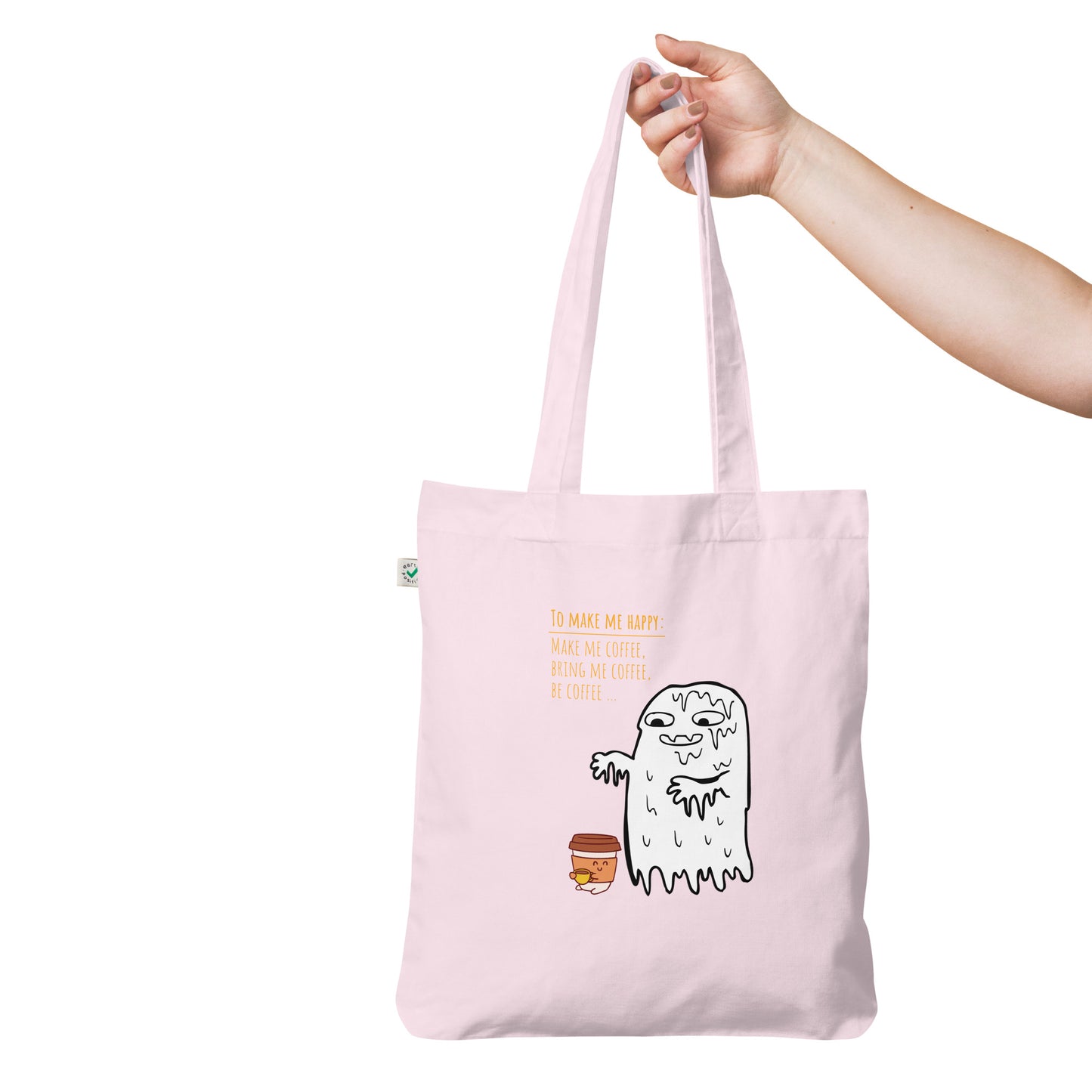 Be coffee Organic fashion tote bag