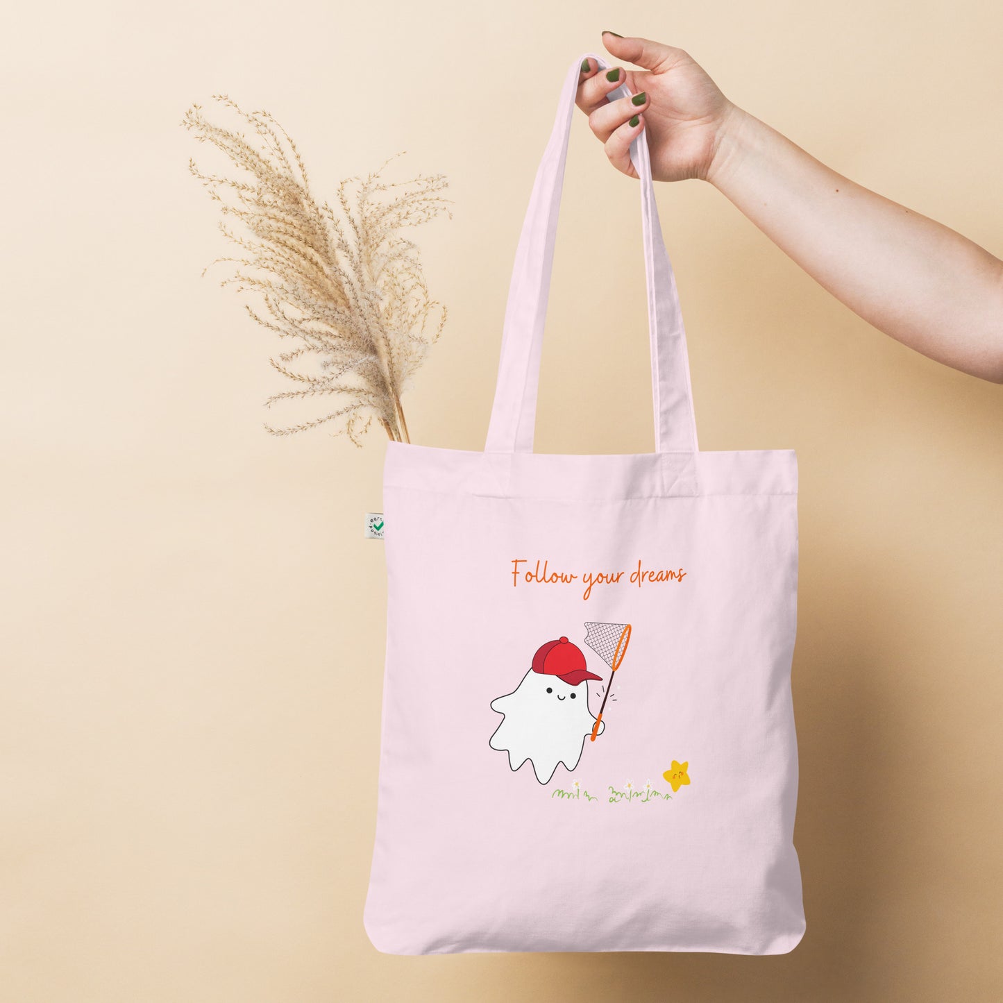 Follow your dreams Organic fashion tote bag