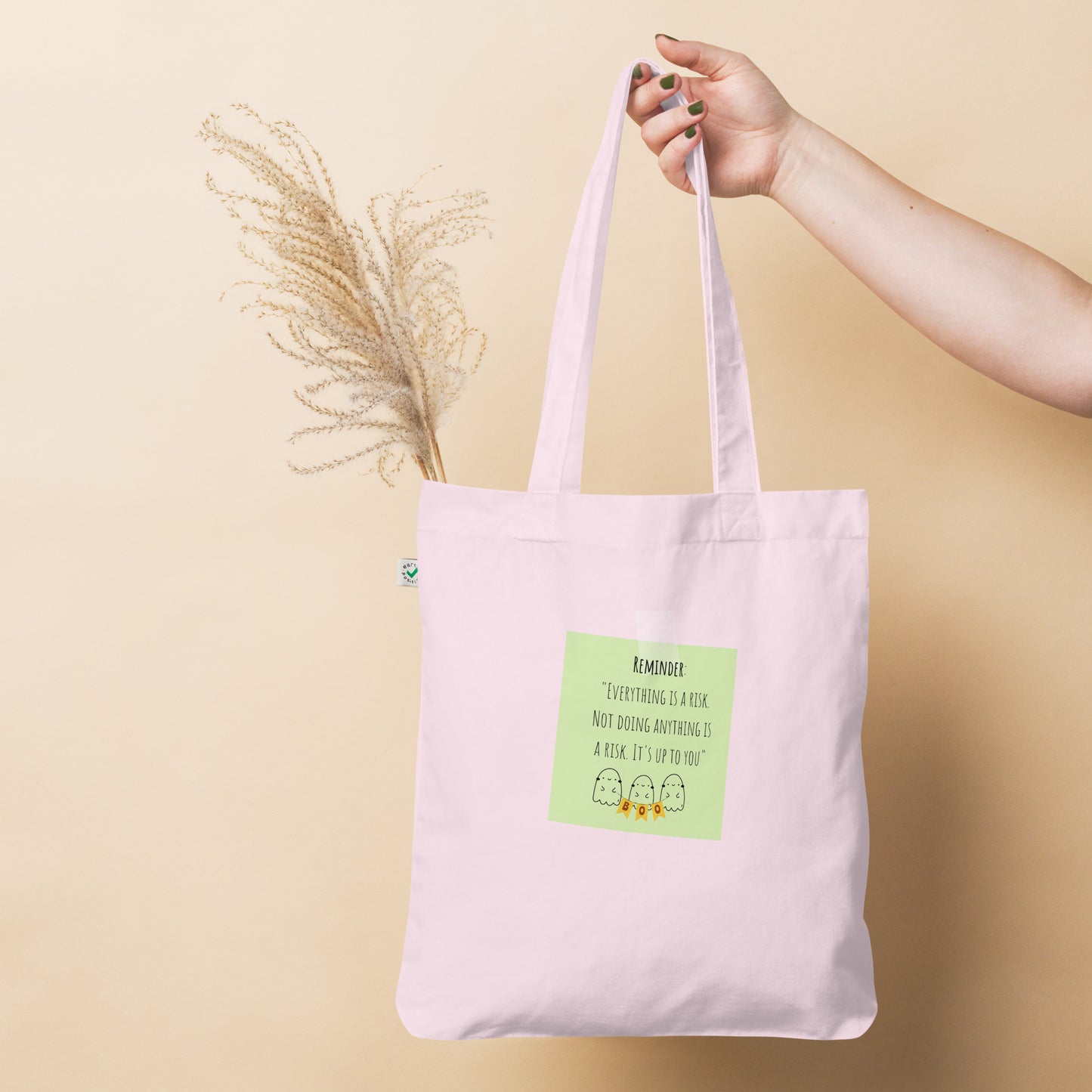 Reminder Organic fashion tote bag