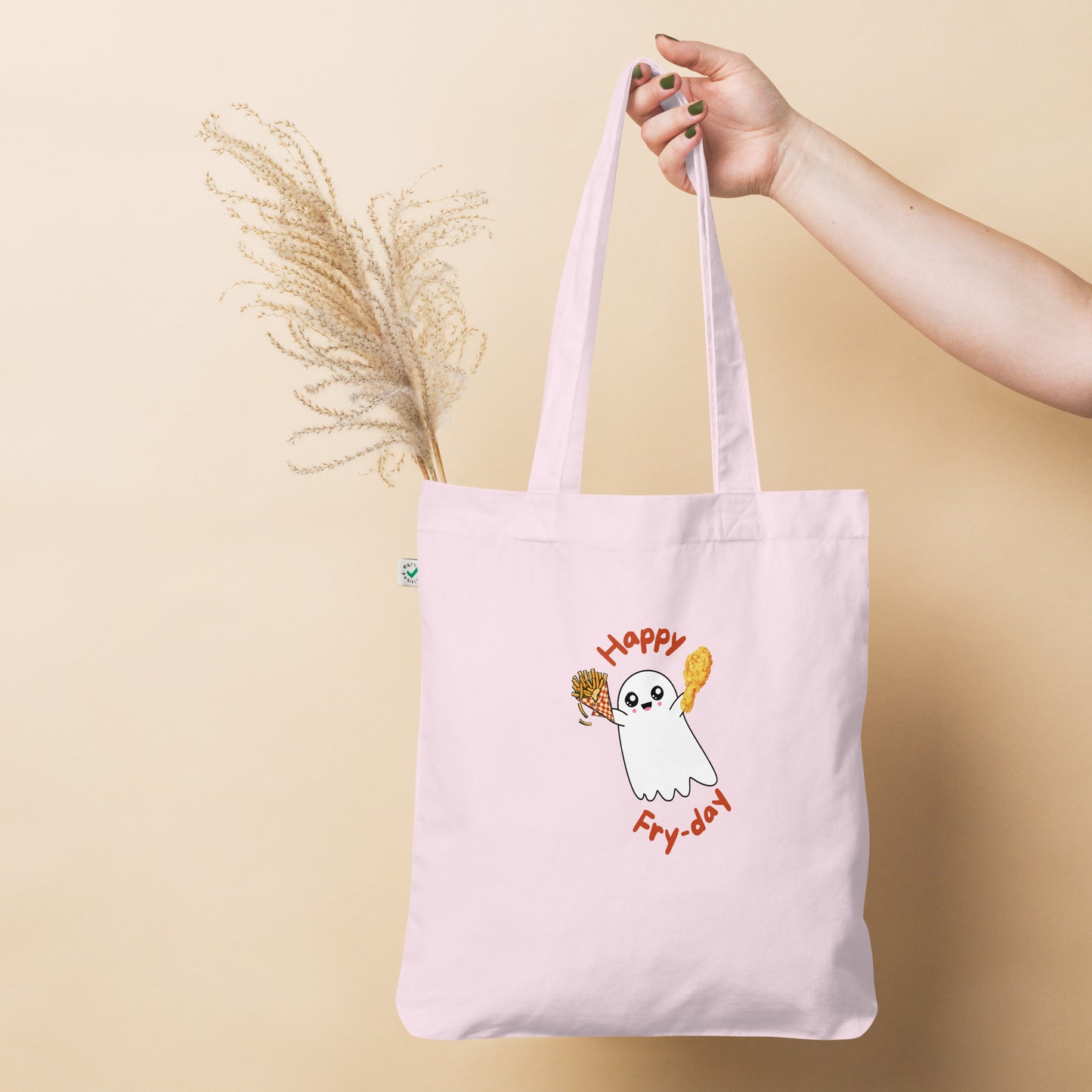 Happy Fry-day Organic fashion tote bag