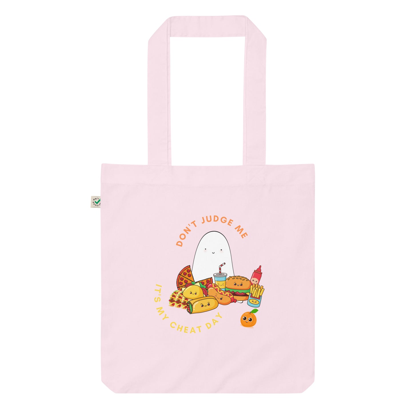 Cheat day Organic fashion tote bag