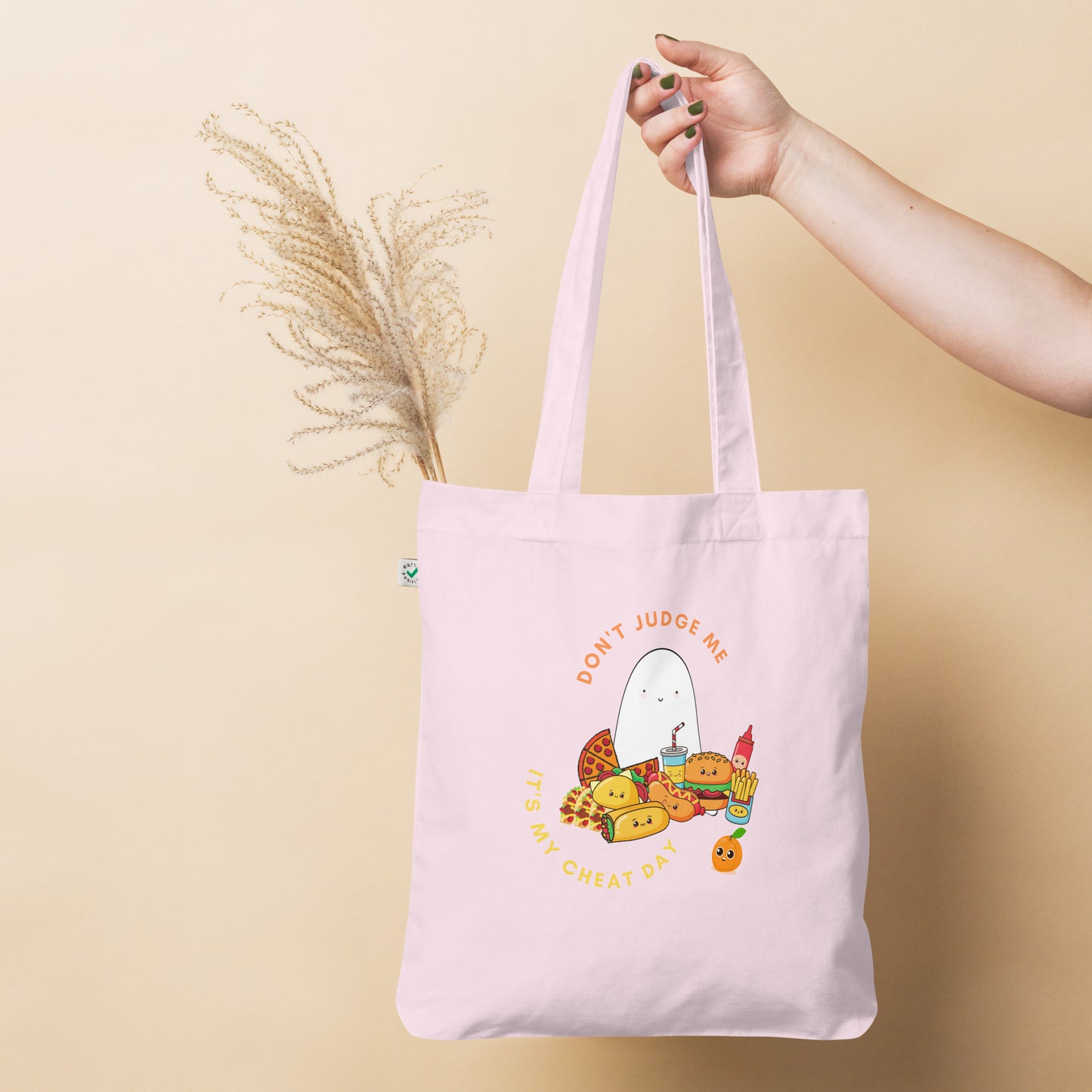 Cheat day Organic fashion tote bag