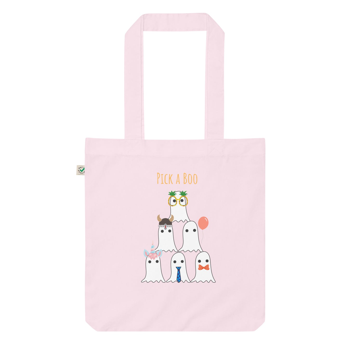 Pick a boo Organic fashion tote bag