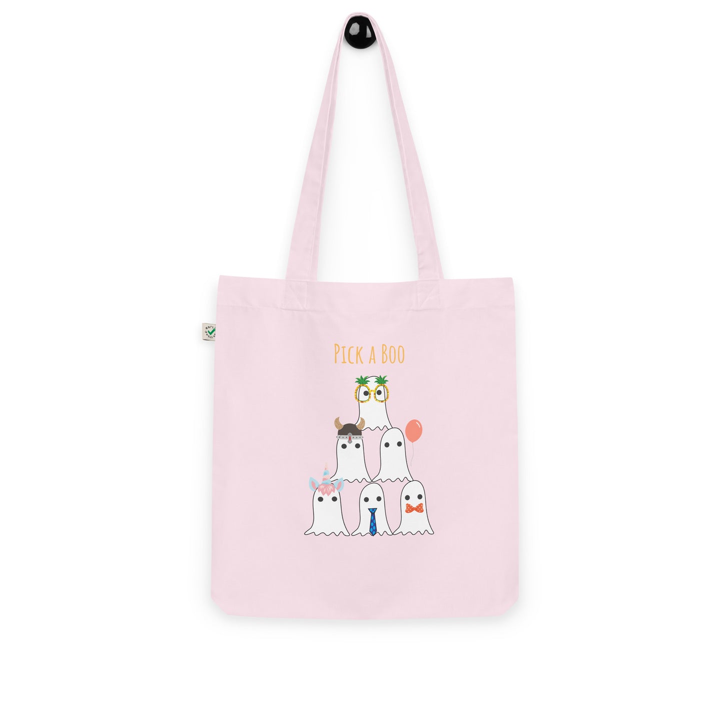 Pick a boo Organic fashion tote bag