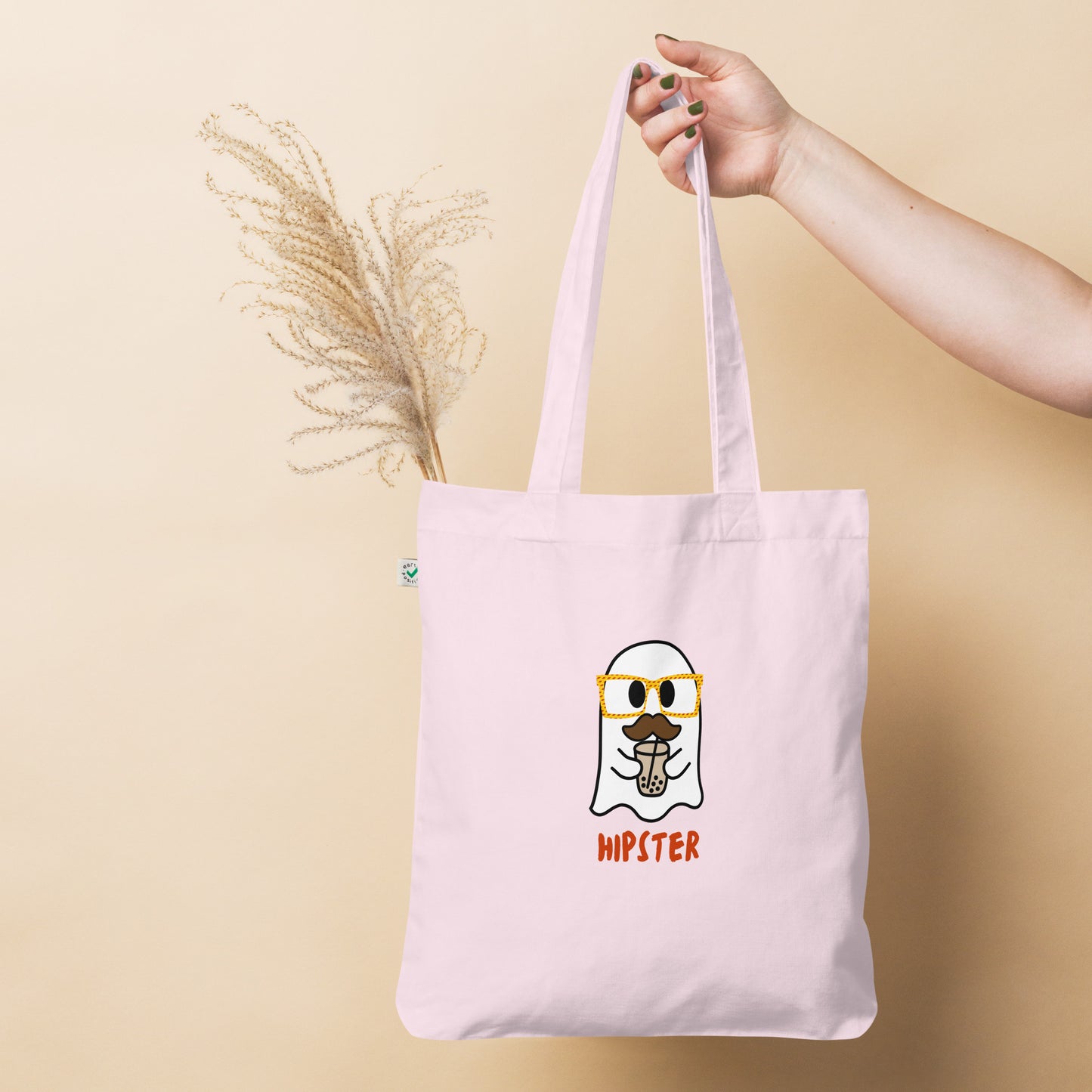 Hipster Organic fashion tote bag