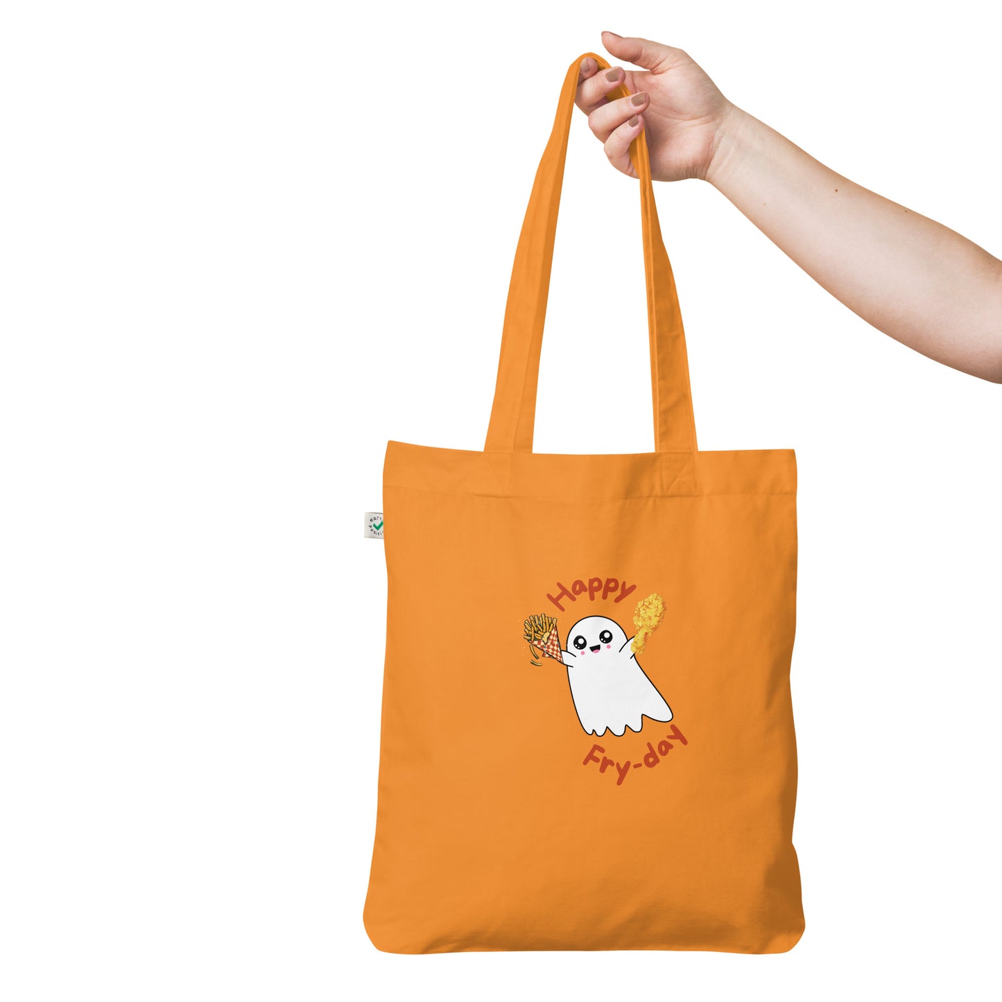 Happy Fry-day Organic fashion tote bag