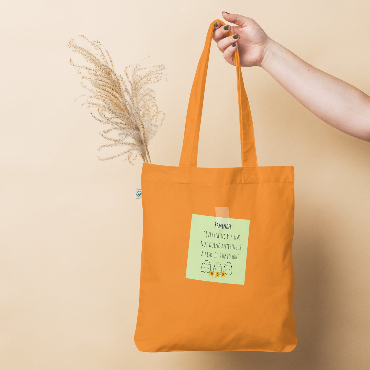 Reminder Organic fashion tote bag