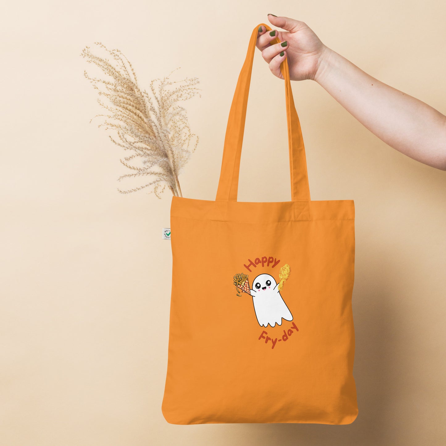 Happy Fry-day Organic fashion tote bag