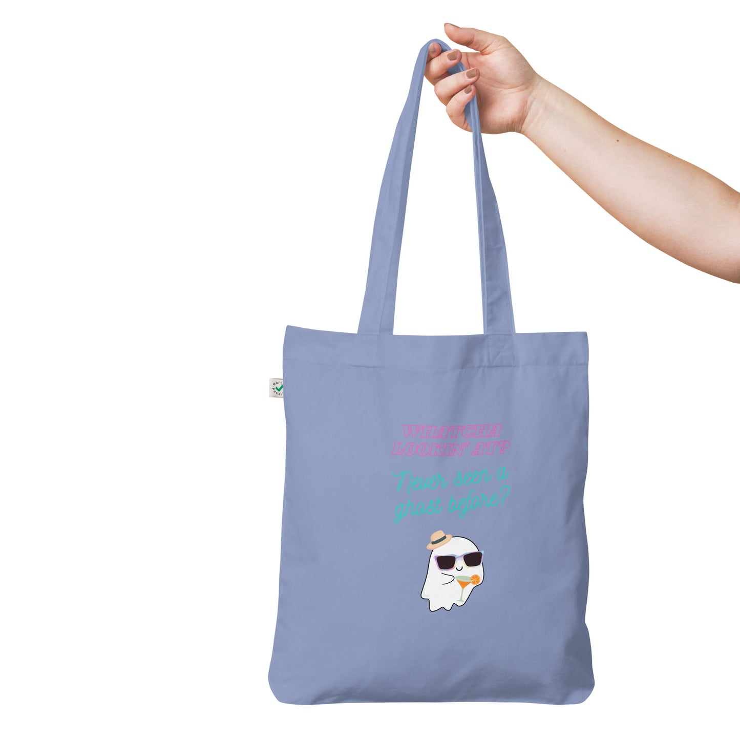 Never seen a ghost Organic fashion tote bag