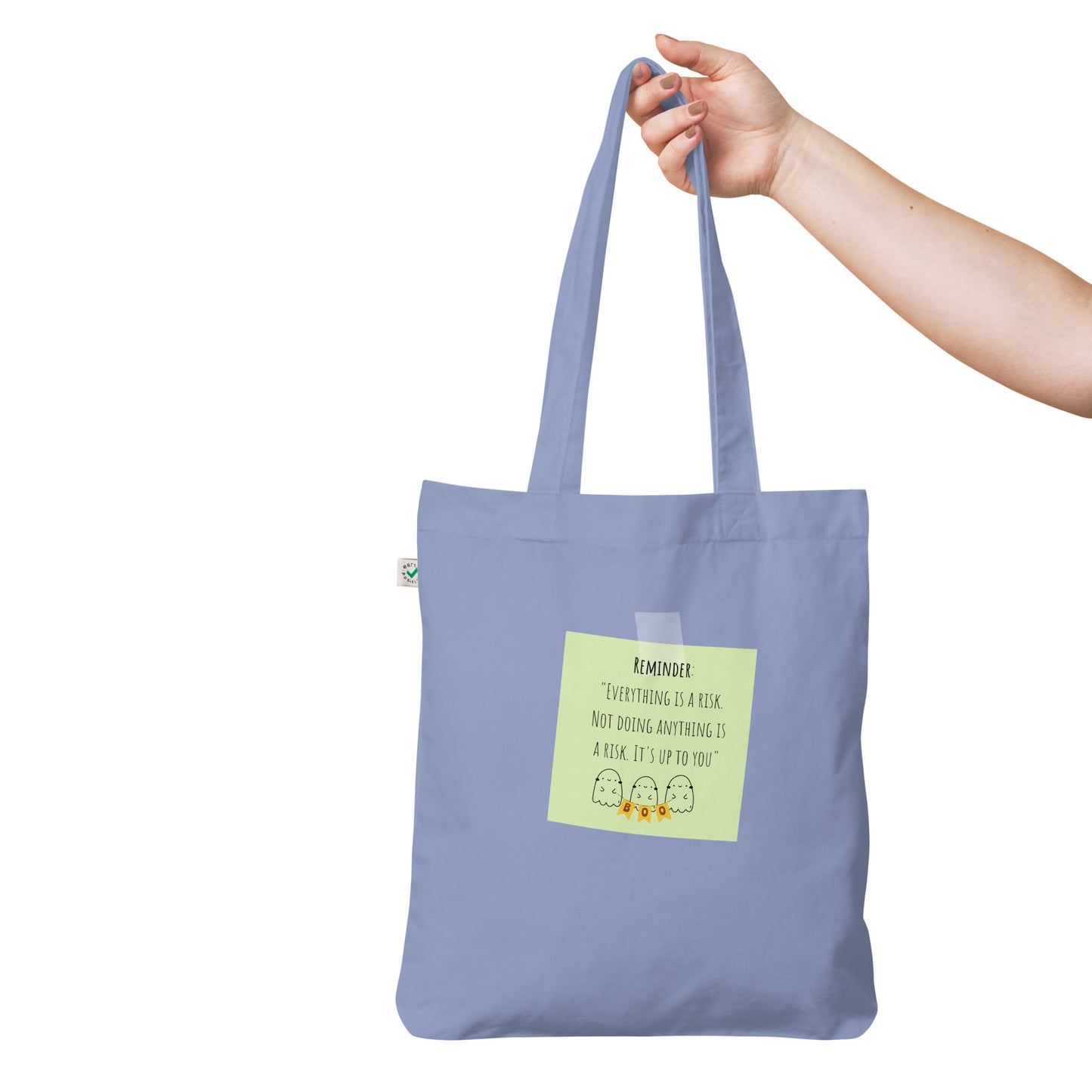 Reminder Organic fashion tote bag