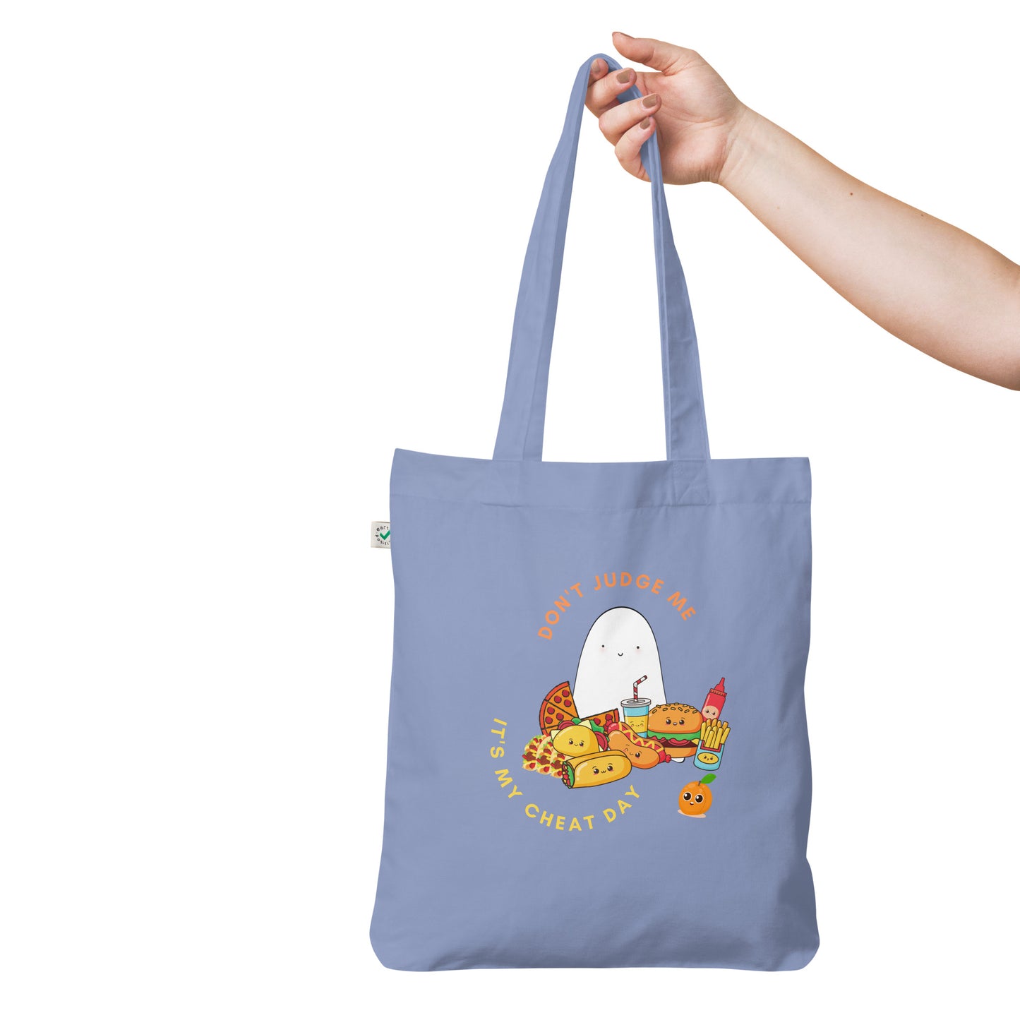 Cheat day Organic fashion tote bag