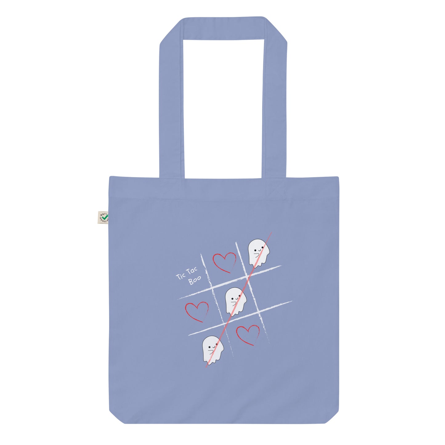 Tic-Tac-Boo Organic fashion tote bag