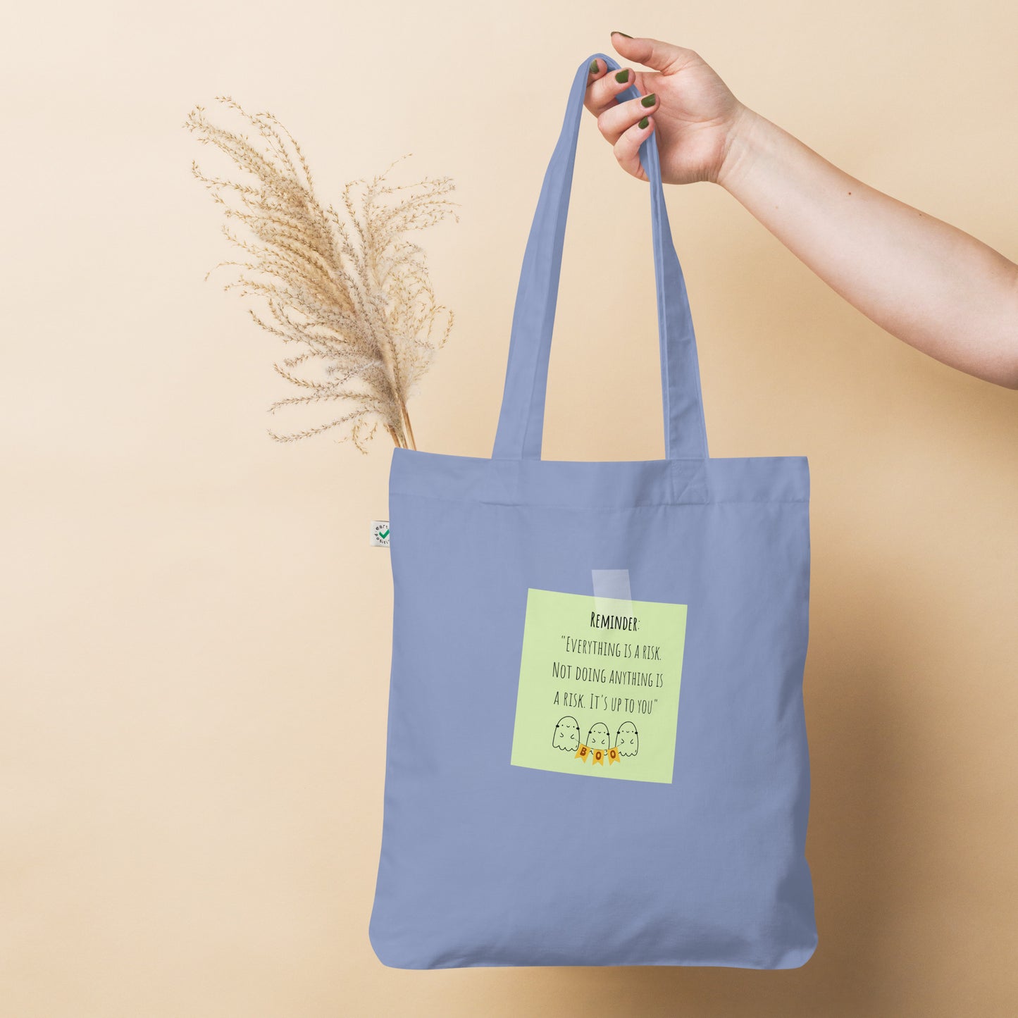 Reminder Organic fashion tote bag