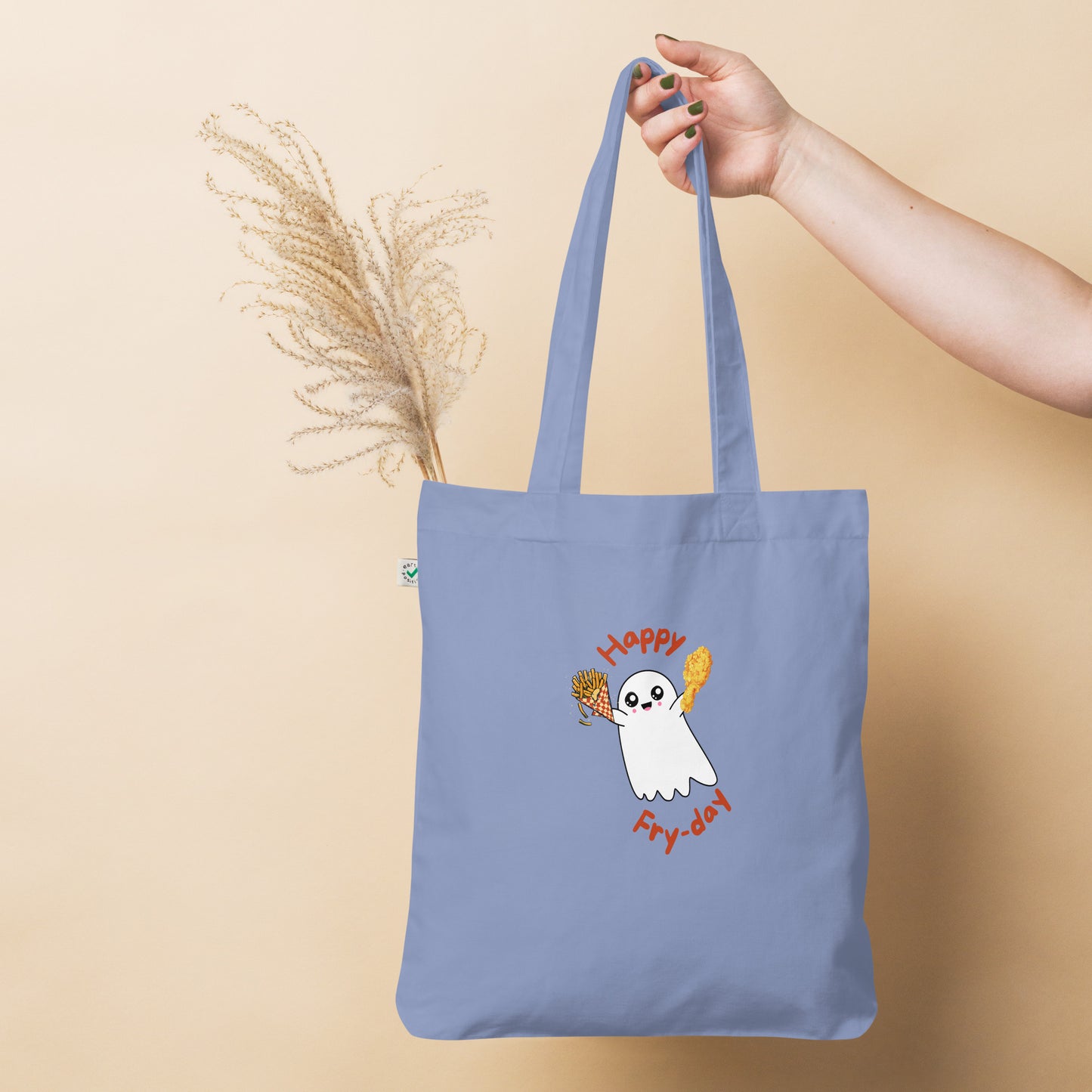 Happy Fry-day Organic fashion tote bag