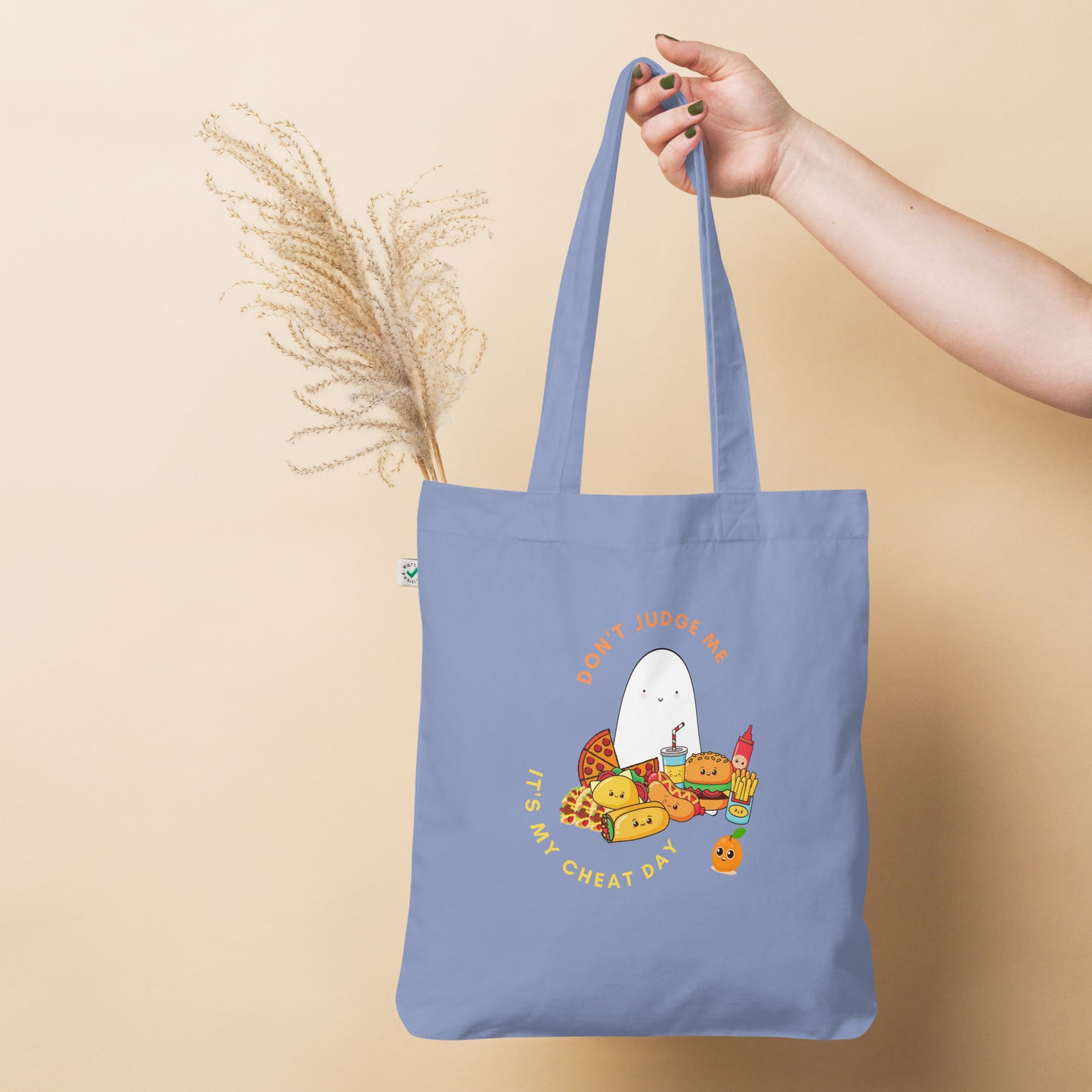 Cheat day Organic fashion tote bag