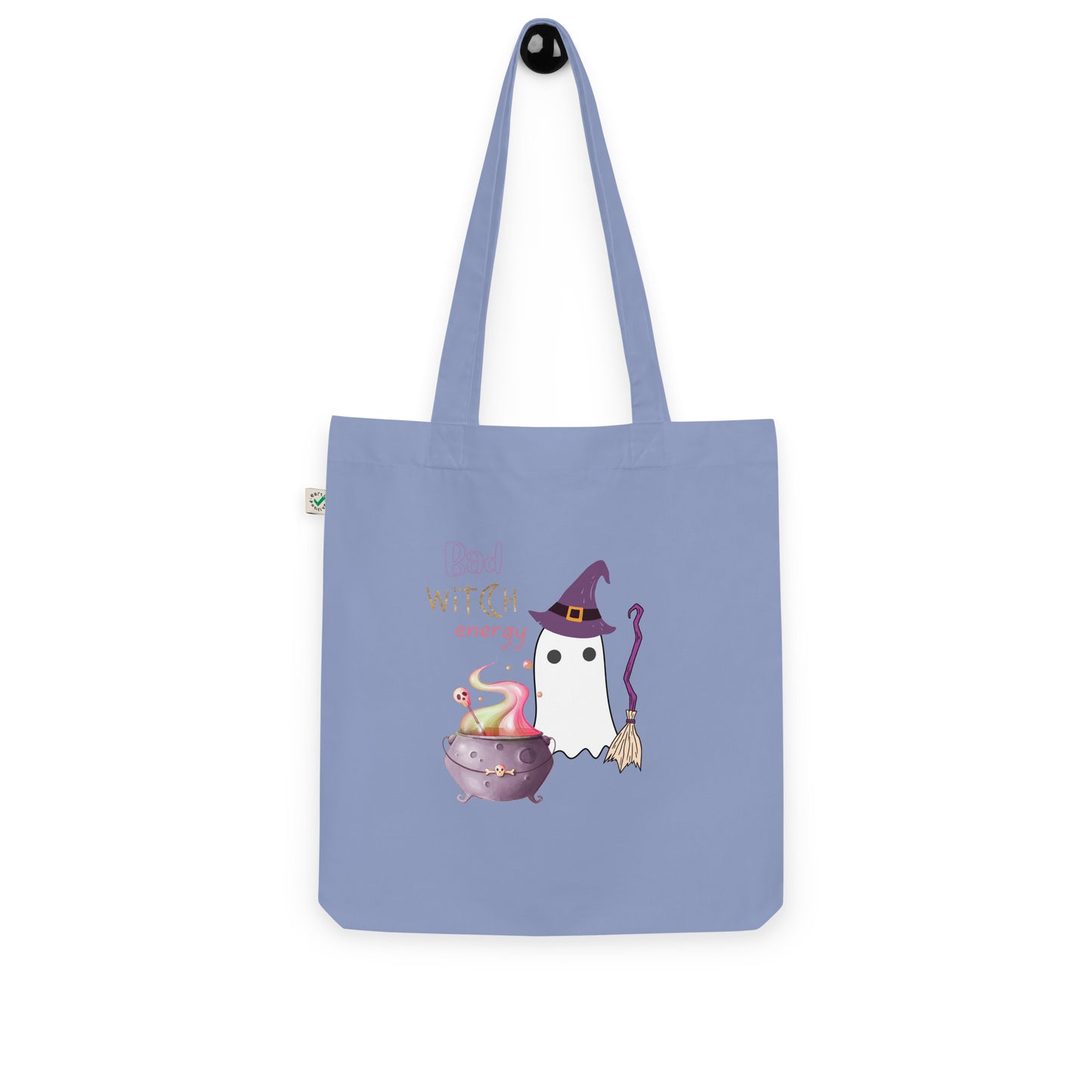 Bad witch energy organic fashion tote bag