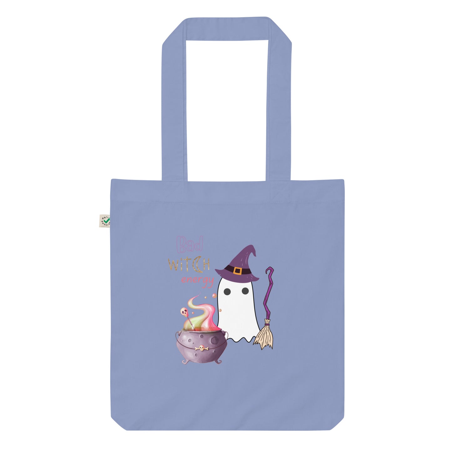 Bad witch energy organic fashion tote bag