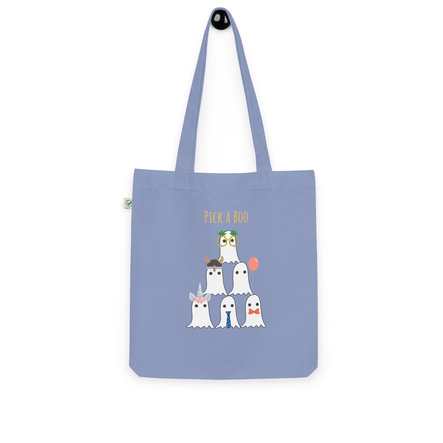 Pick a boo Organic fashion tote bag