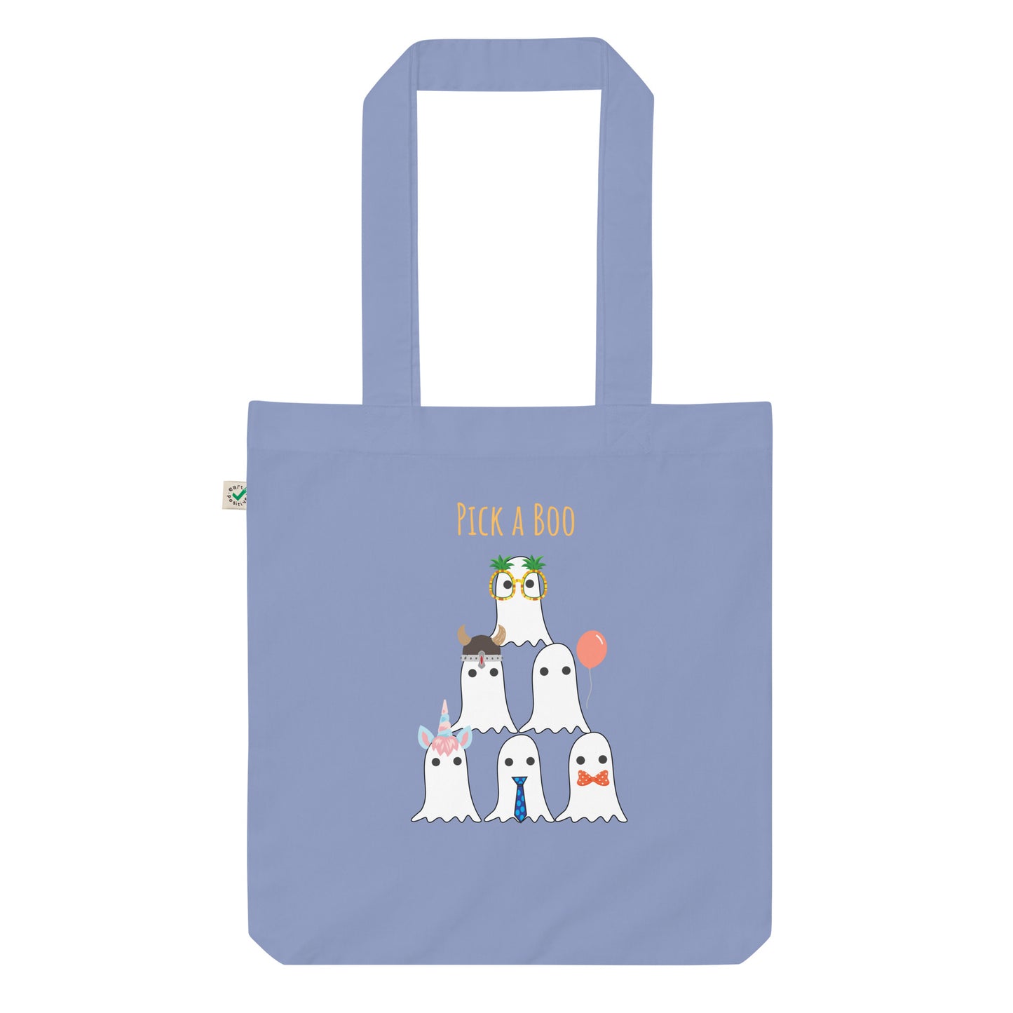 Pick a boo Organic fashion tote bag