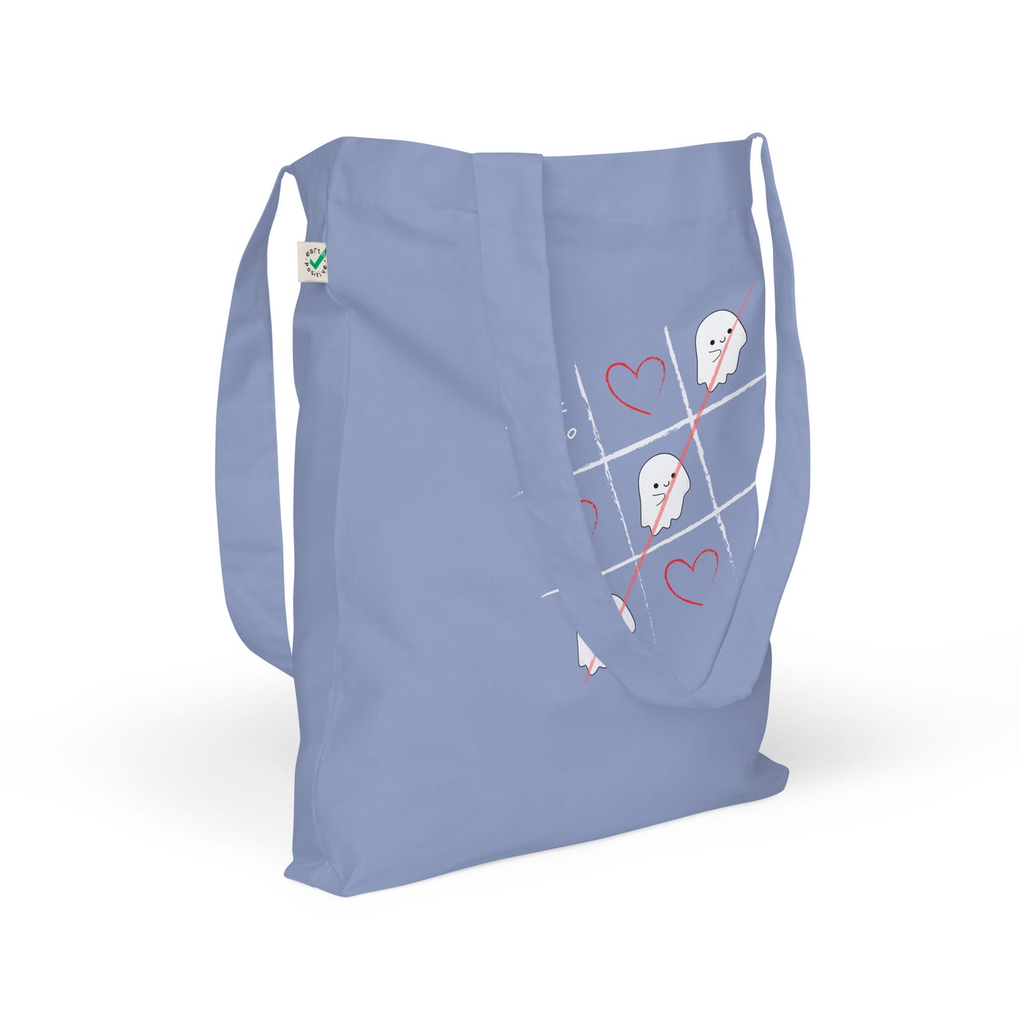 Tic-Tac-Boo Organic fashion tote bag